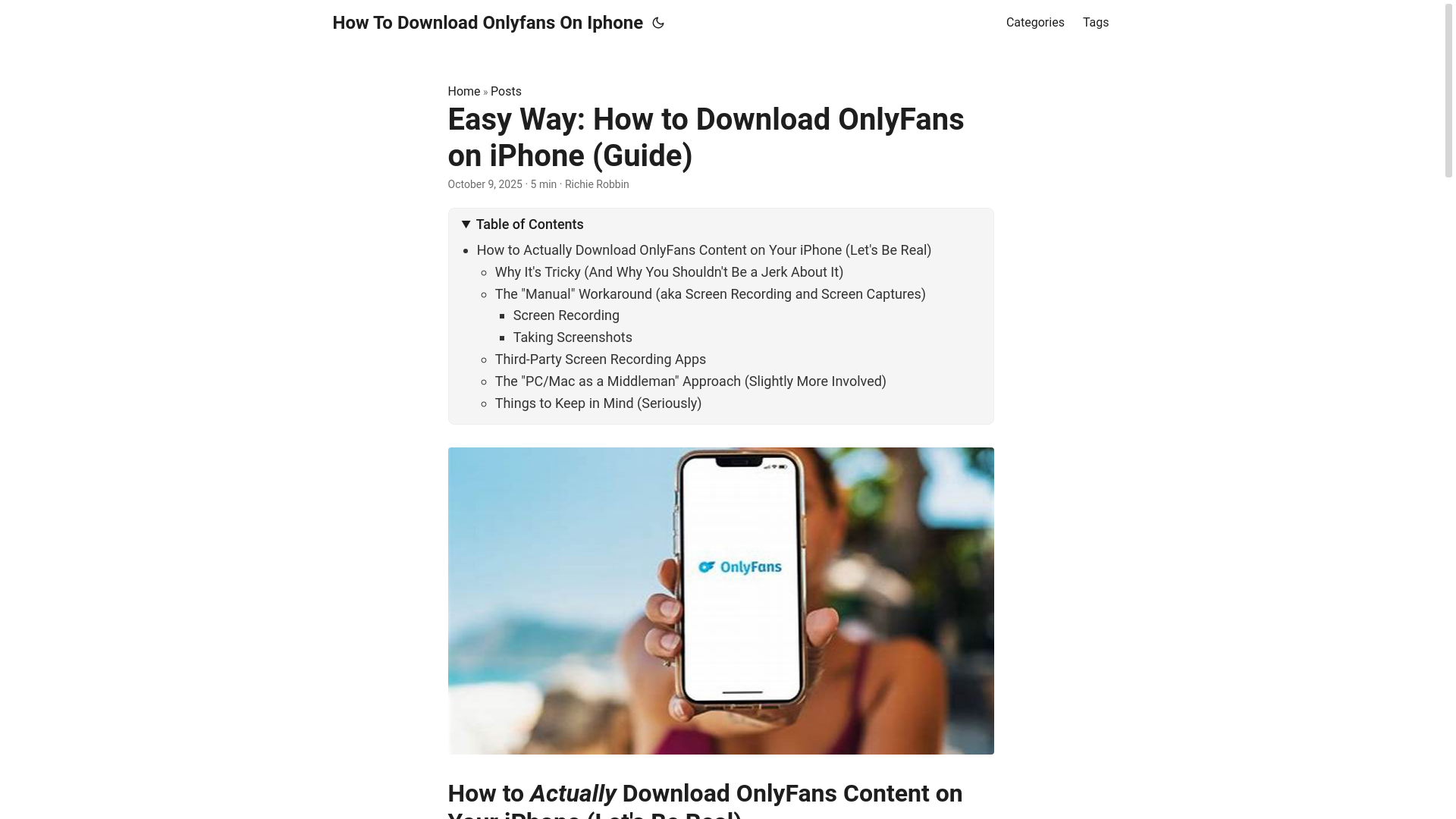 website screenshot of https://how-to-download-onlyfans-on-iphone.pages.dev/
