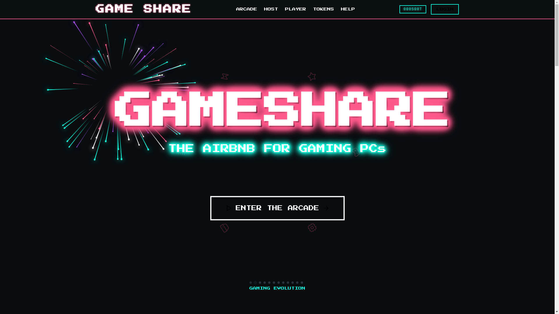 website screenshot of https://gameshareit.com/