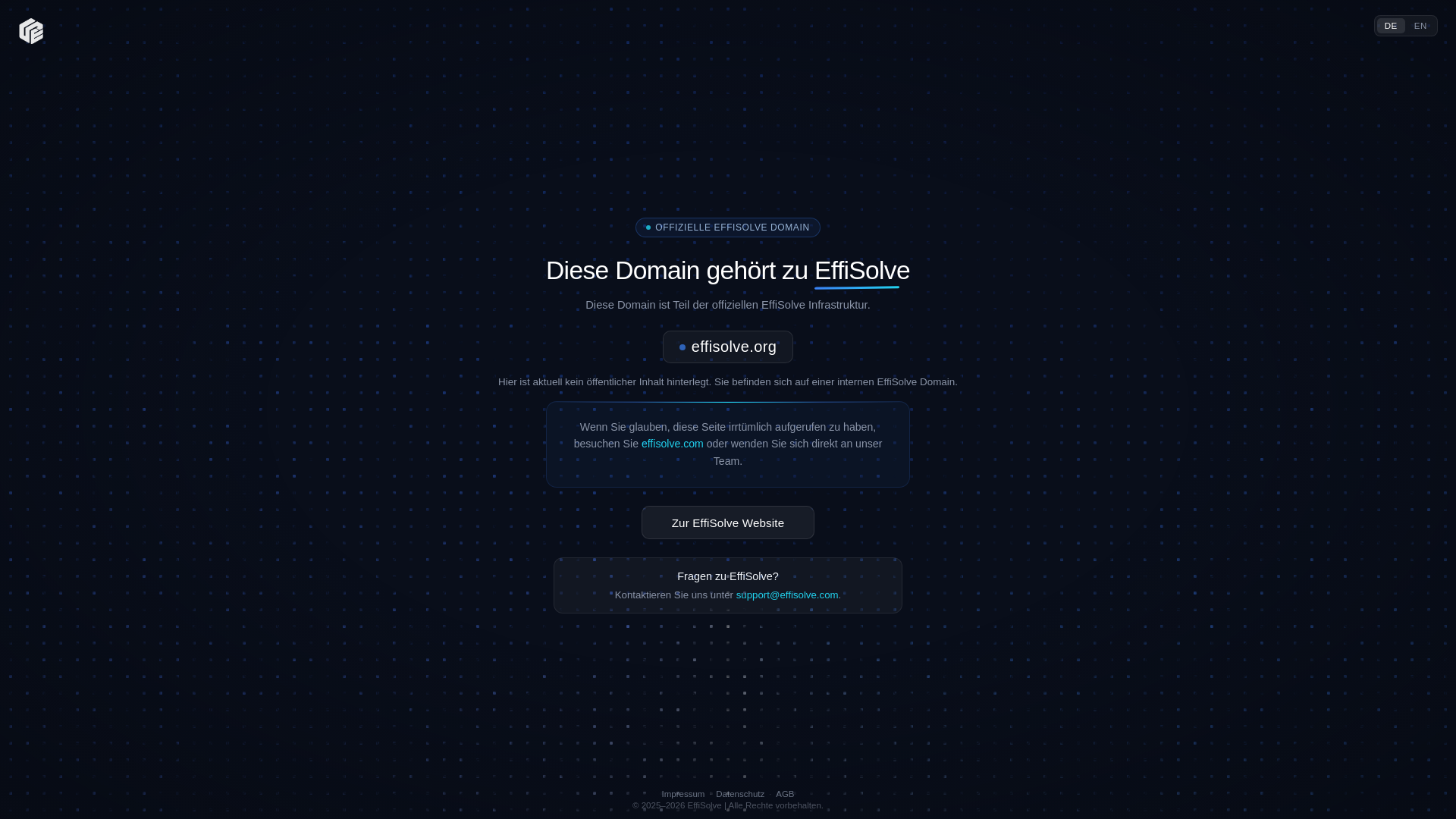website screenshot of https://effisolve.org/