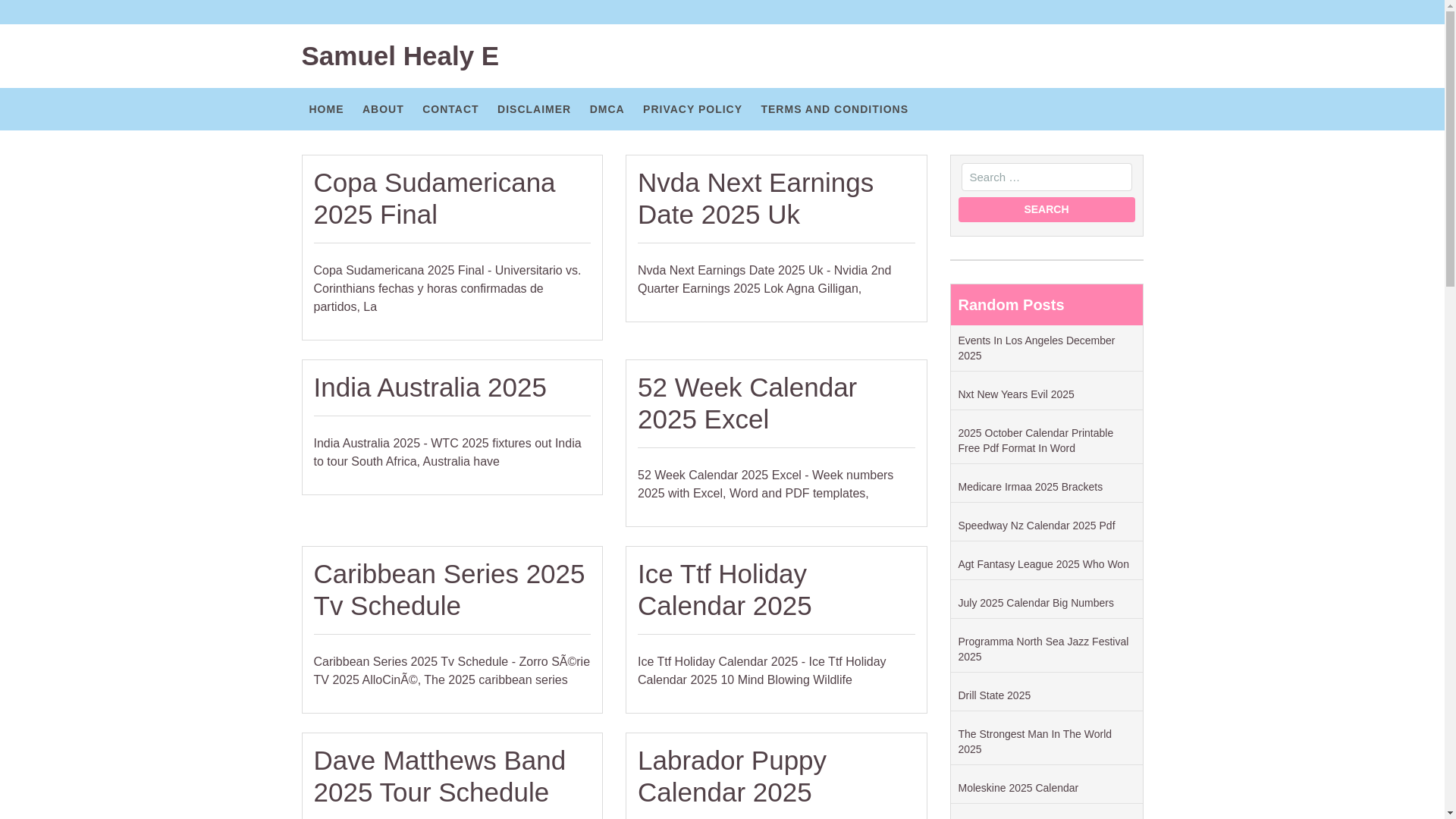 website screenshot of https://samuelhealye.pages.dev/