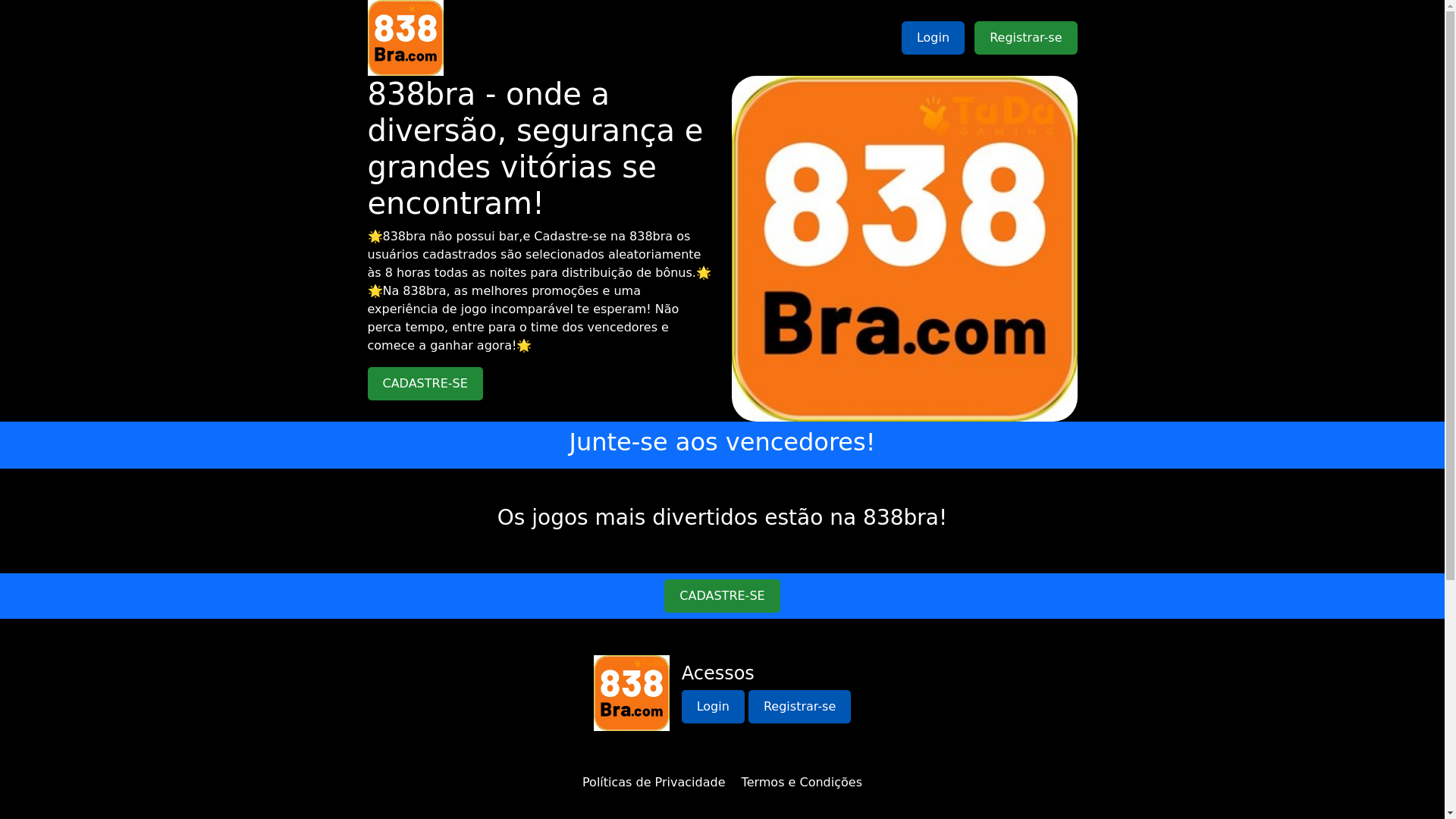 website screenshot of https://838braapp.com/