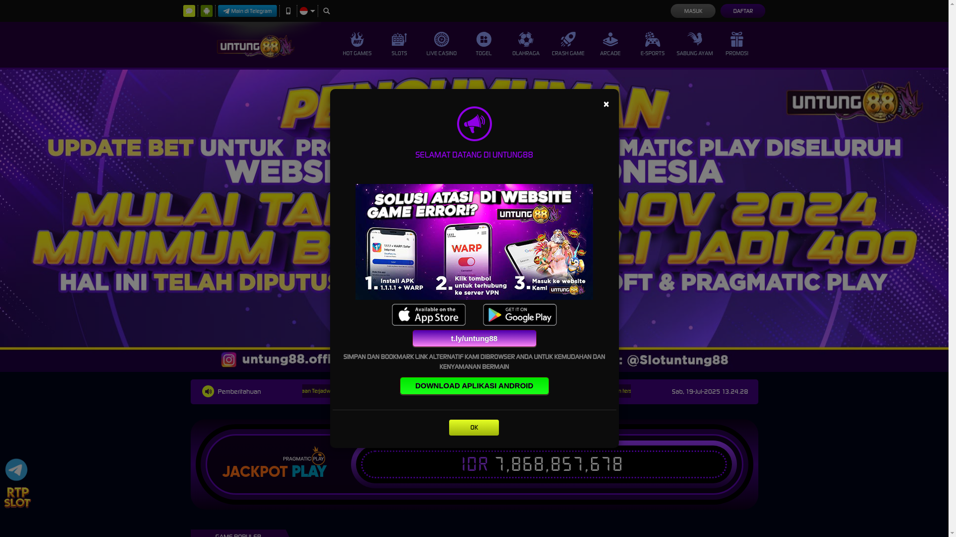 website screenshot of https://untung88enceladus.xyz/