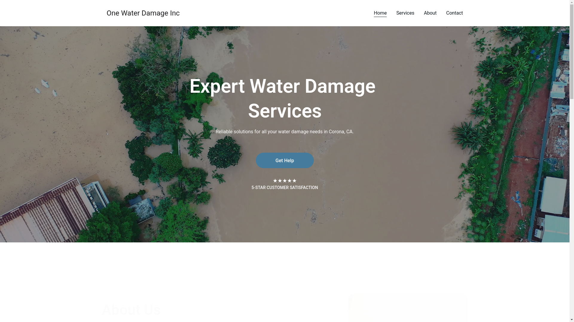 website screenshot of https://onewaterdamageinc.site/