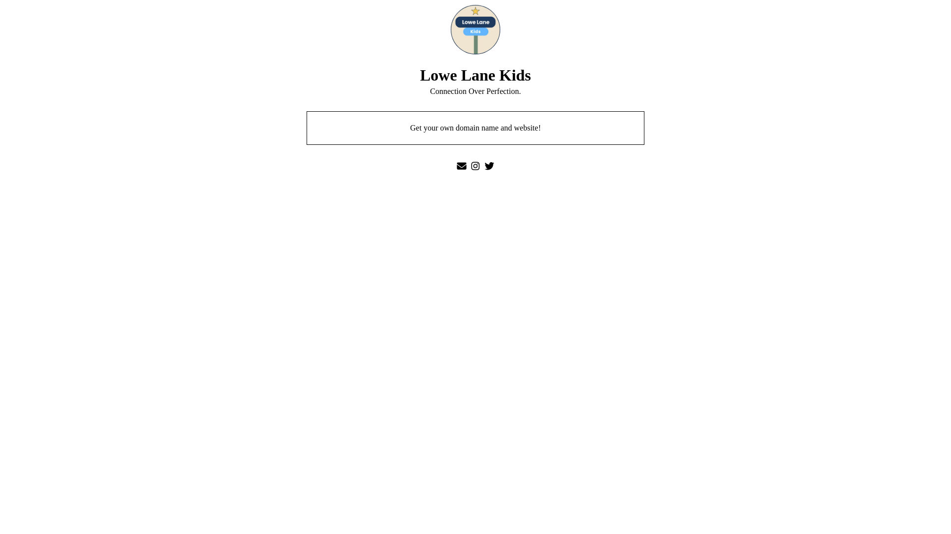 website screenshot of https://lowelanekids.com/