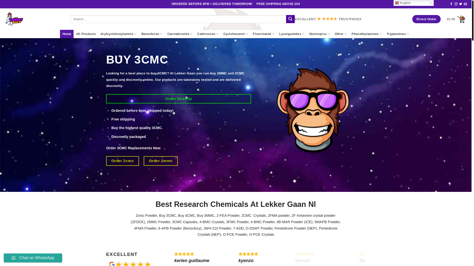website screenshot of https://lekkergaans.nl/