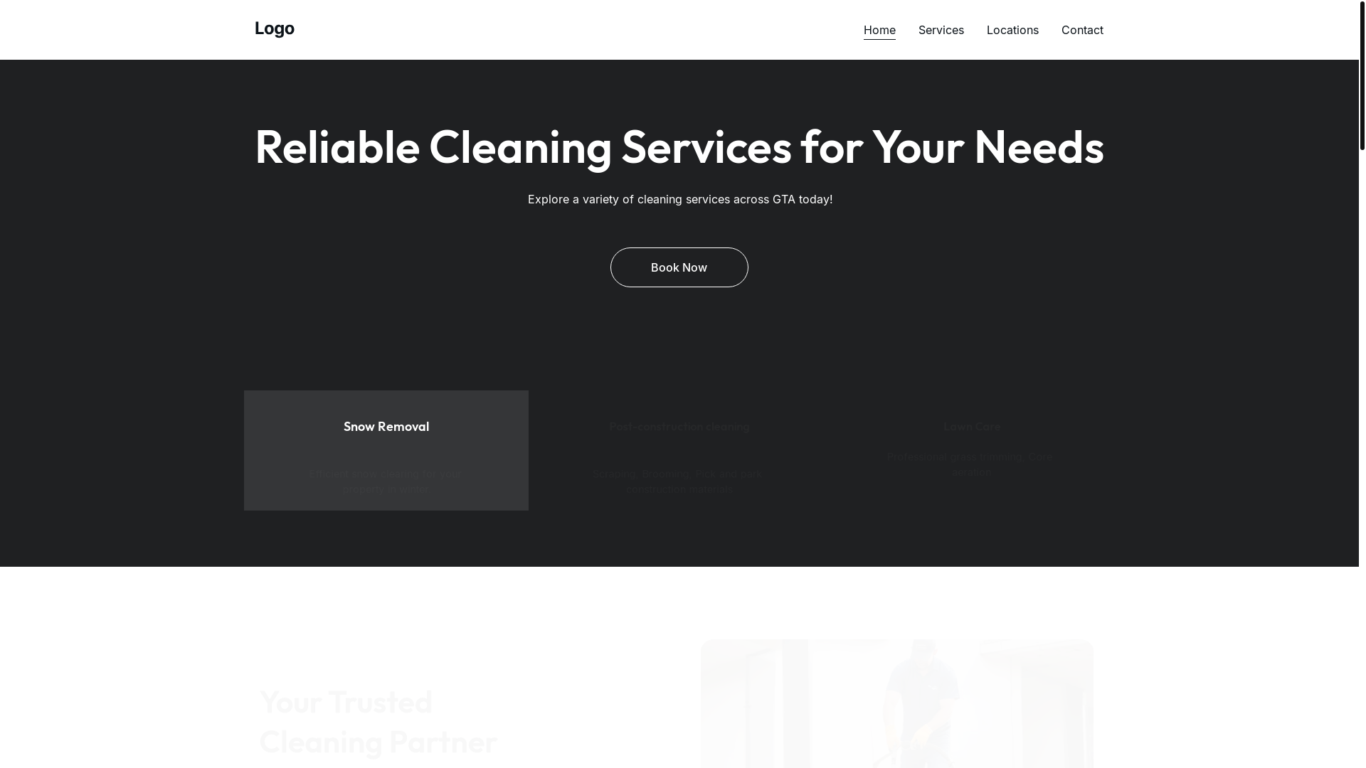 website screenshot of https://cleanersam.ca/