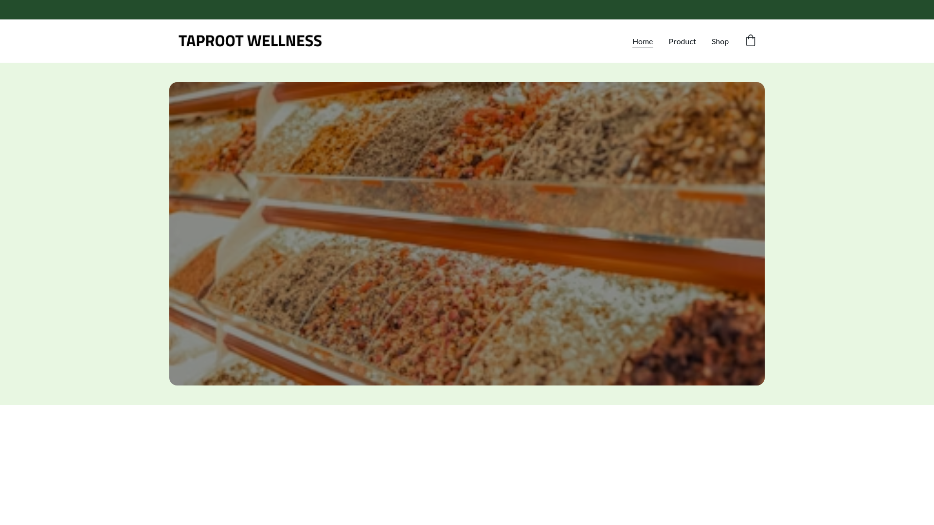 website screenshot of https://taproot-wellness.com/