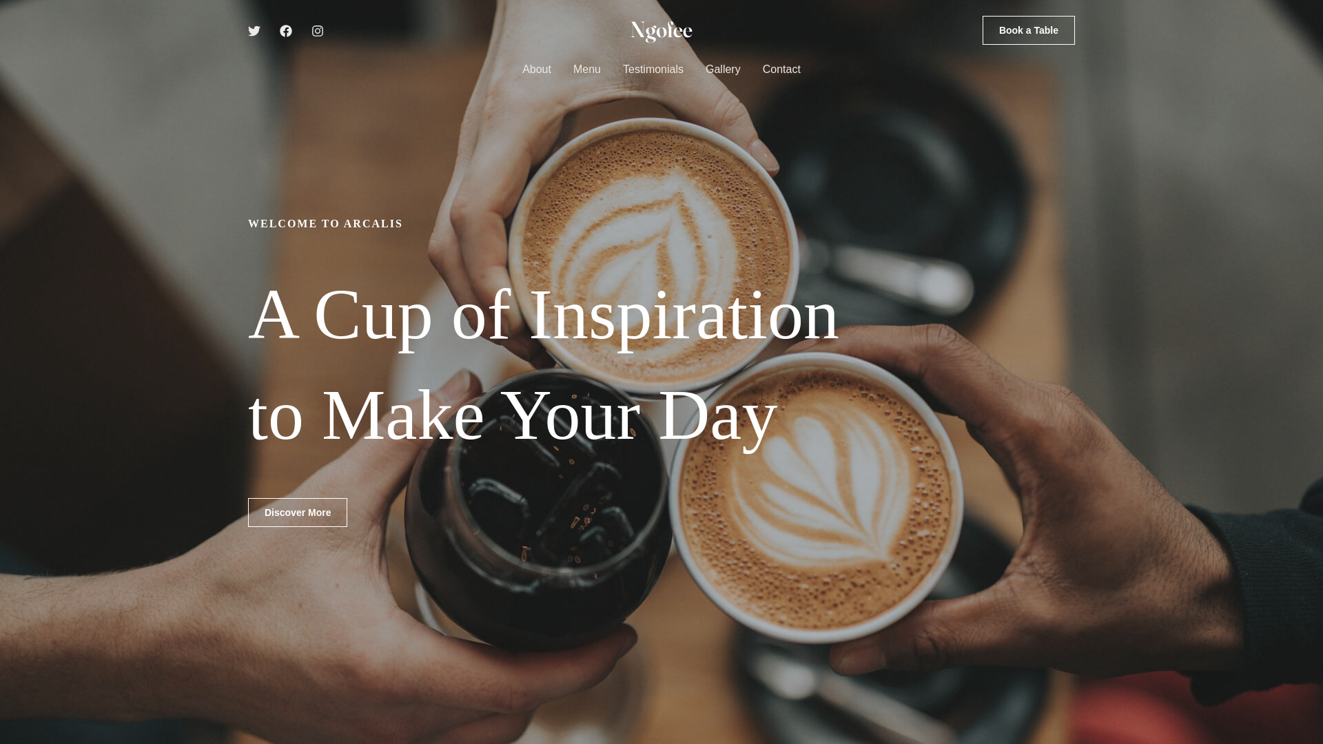 website screenshot of https://arcalis-circle.com/
