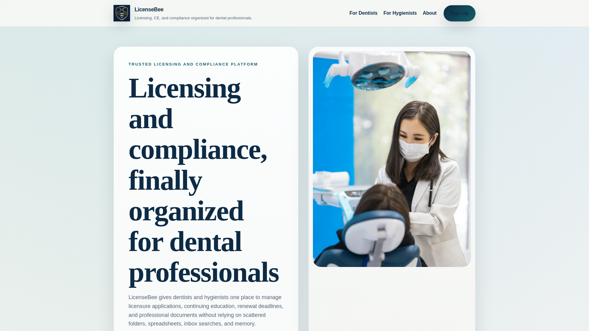 website screenshot of https://thelicensebee-com.pages.dev/