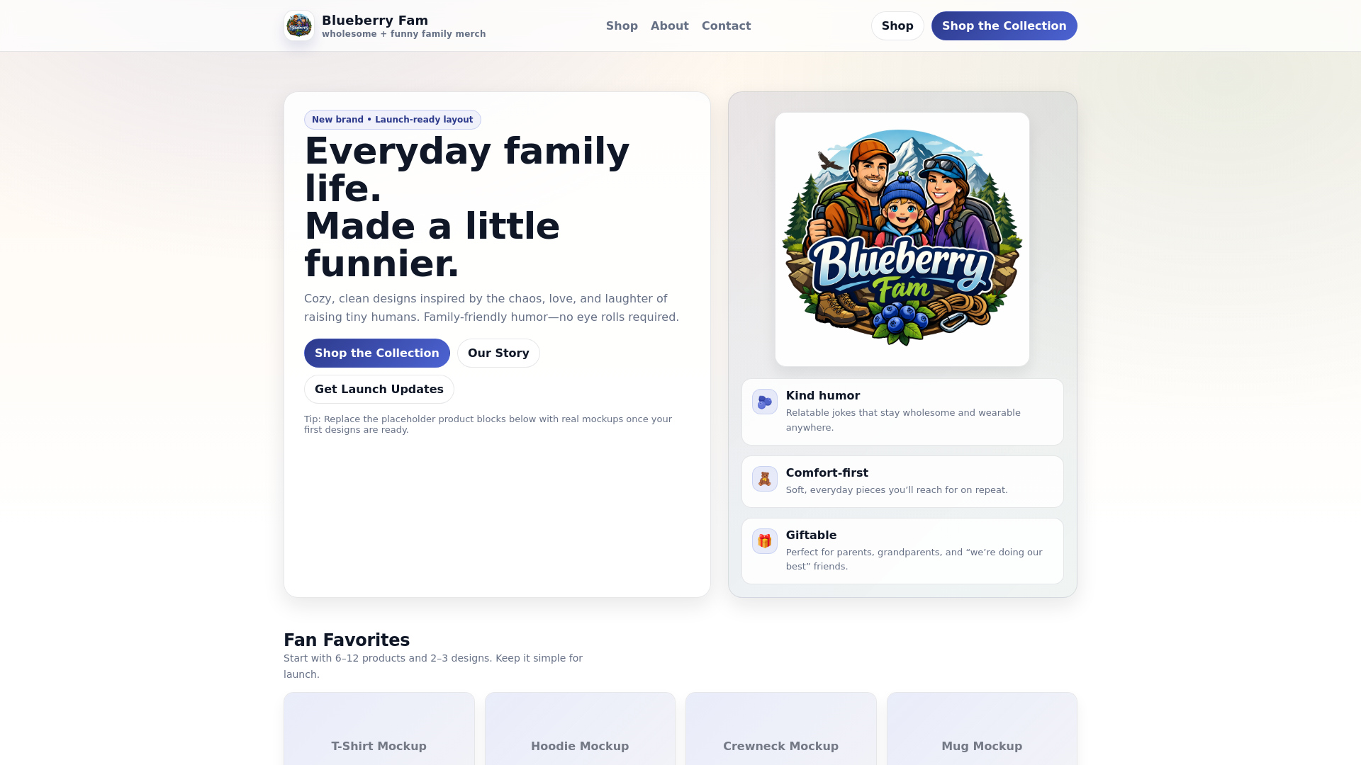 website screenshot of https://blueberryfam-fq1.pages.dev/