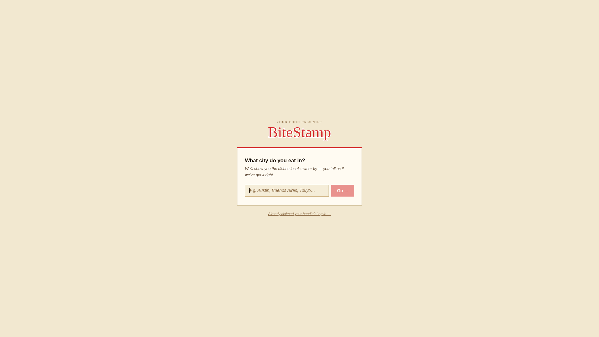 website screenshot of https://bitestamp.app