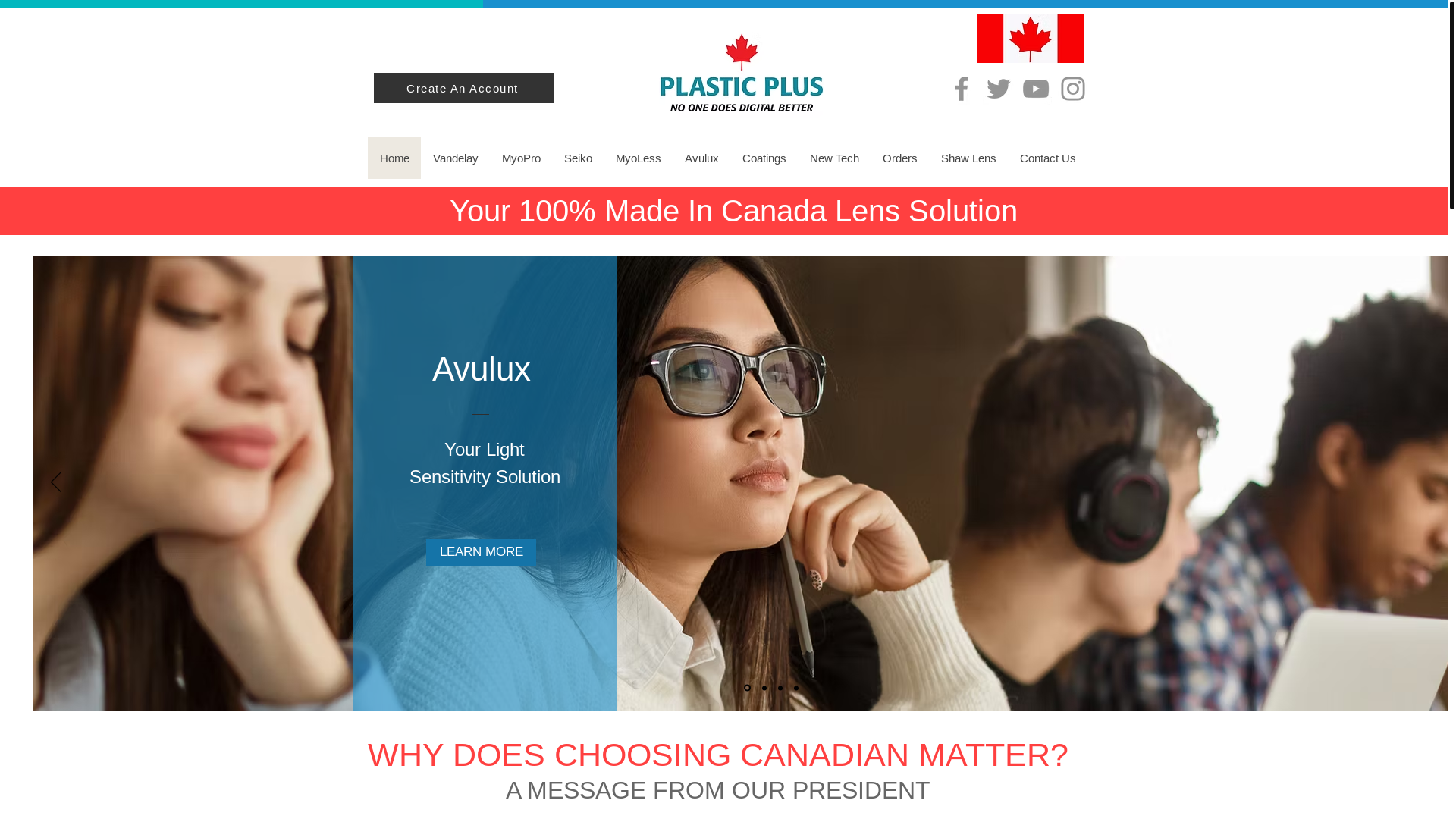 website screenshot of https://plasticplus.world/