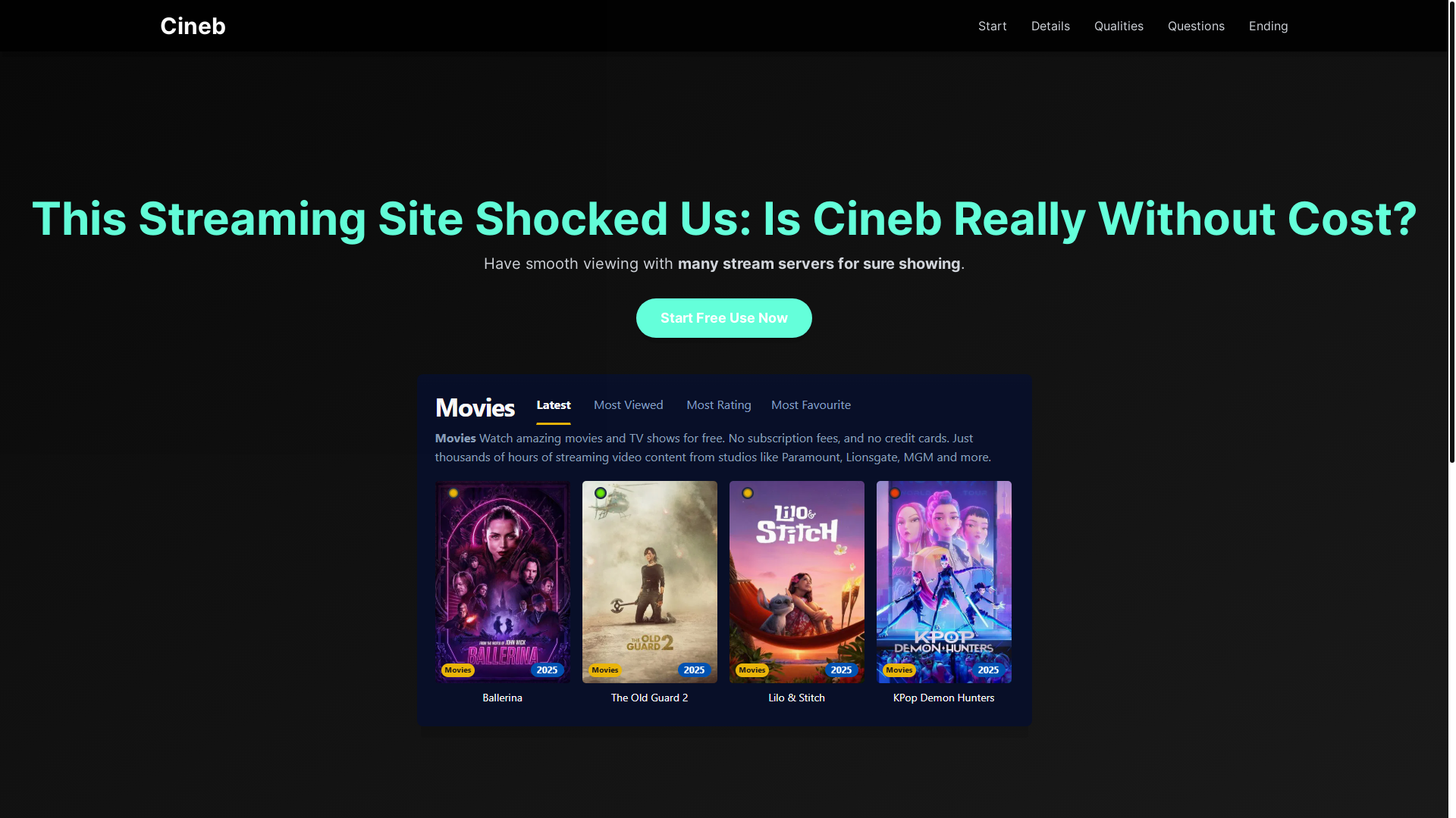 website screenshot of https://cineb-jm0h.pages.dev/