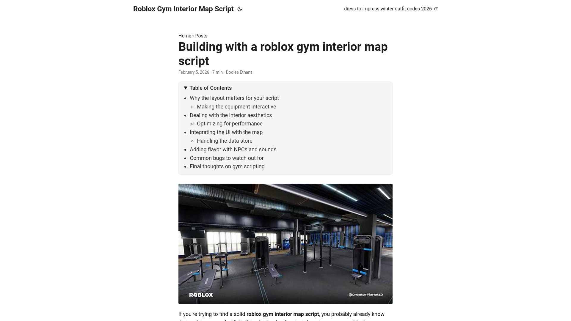 website screenshot of https://roblox-gym-interior-map-script.pages.dev/