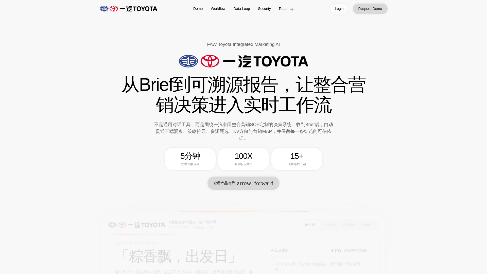 website screenshot of https://faw-toyota-ai.pages.dev/