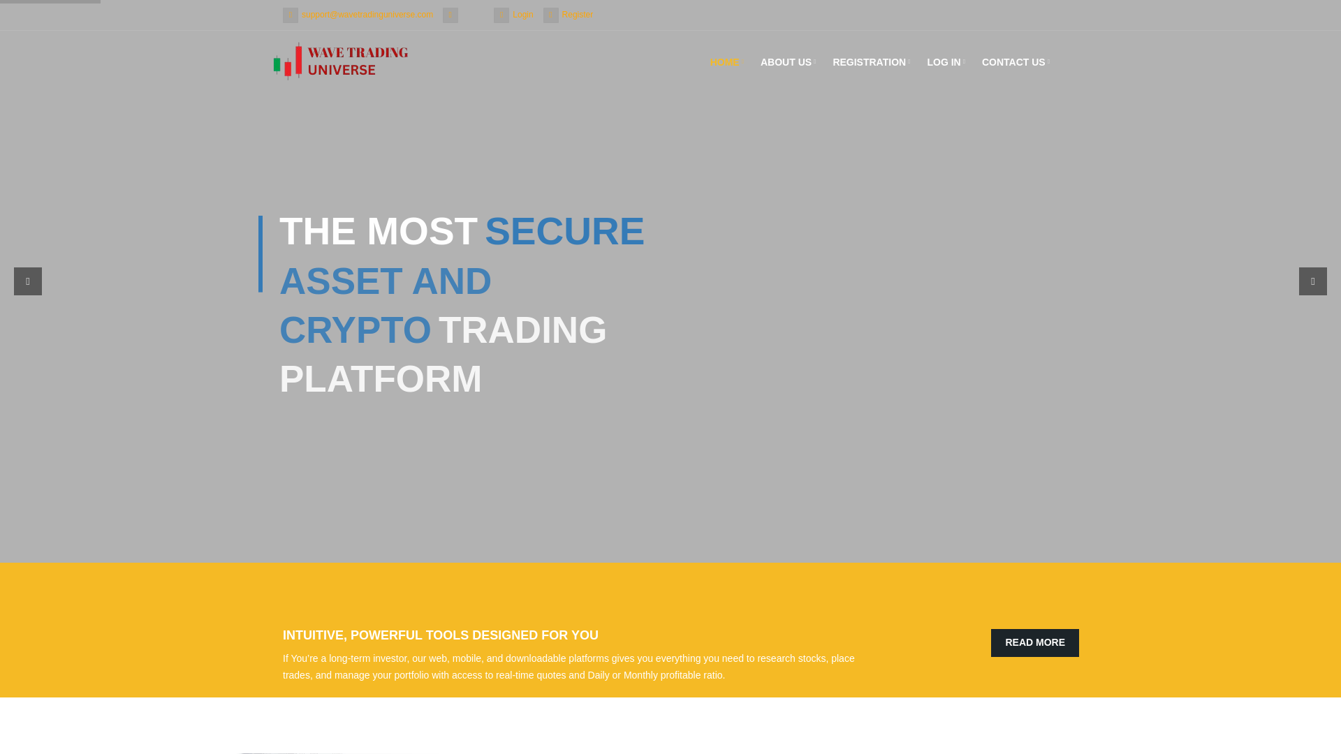 website screenshot of https://wavetradinguniverse.com/