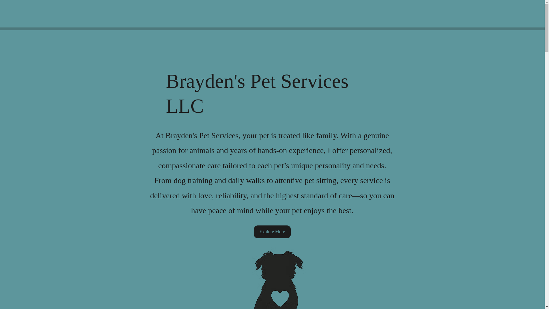 website screenshot of https://braydenspetservices.com/