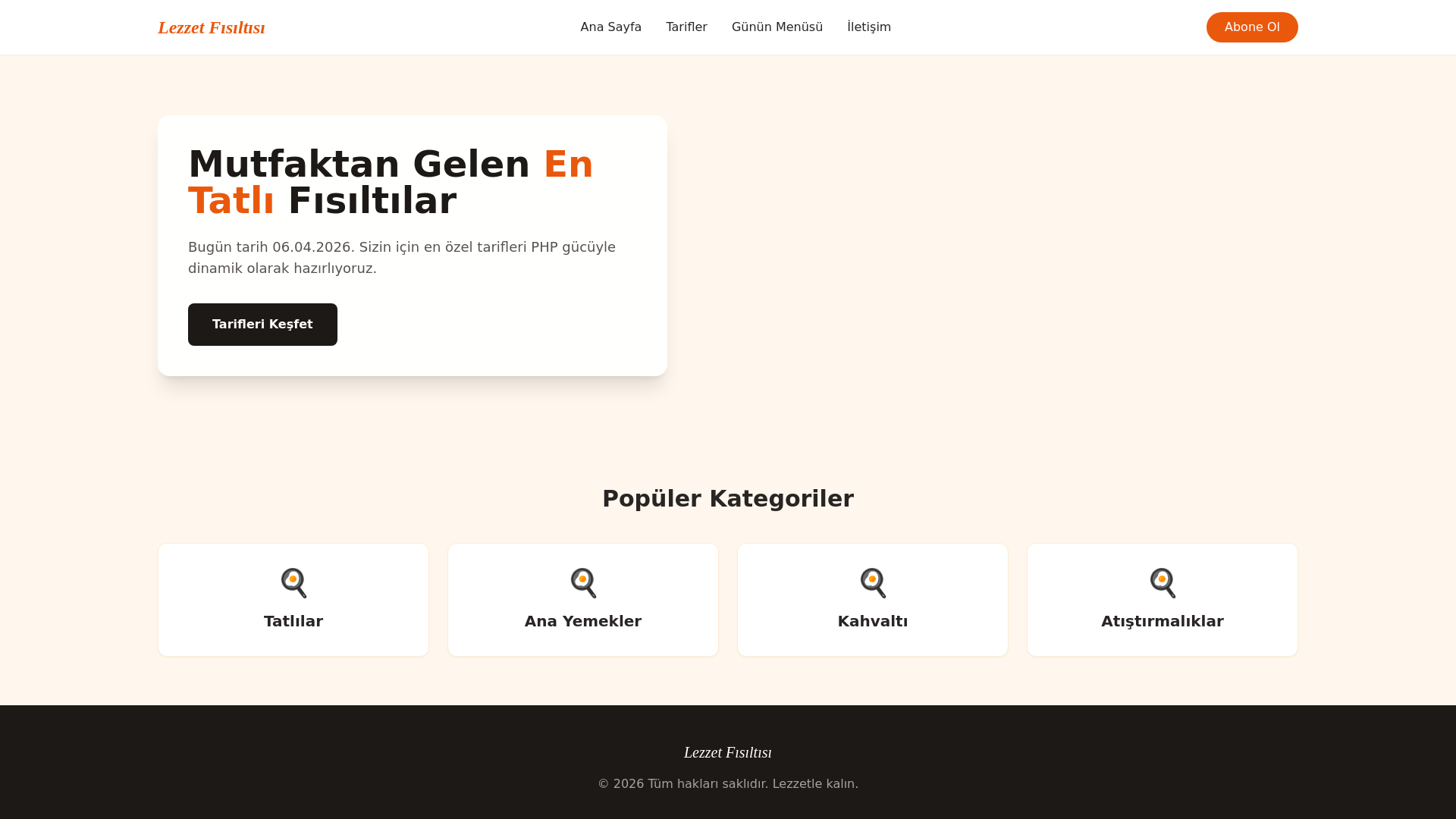website screenshot of https://lezzetfisiltisi.com.tr