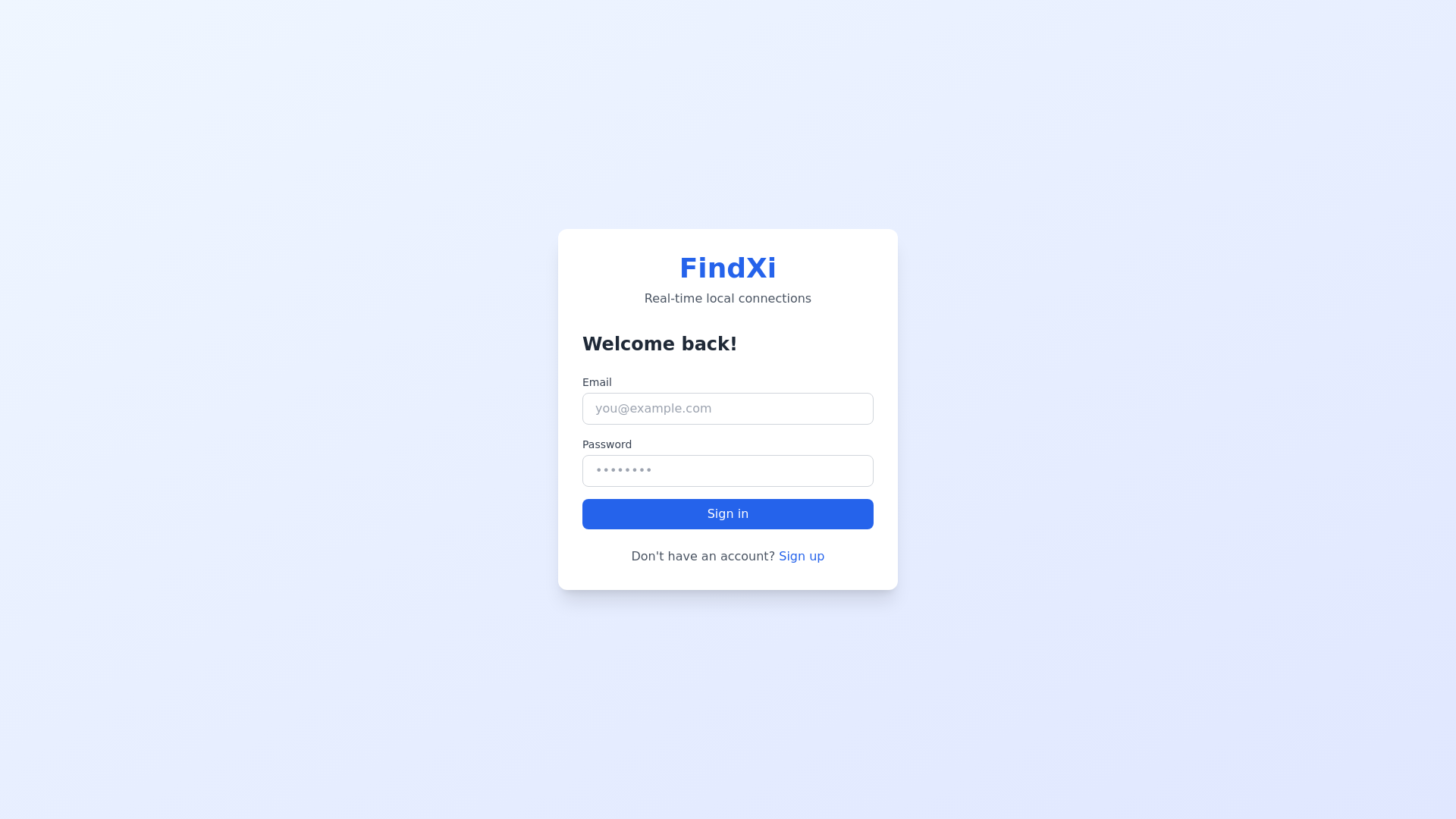 website screenshot of https://findxi-web-testing.pages.dev/