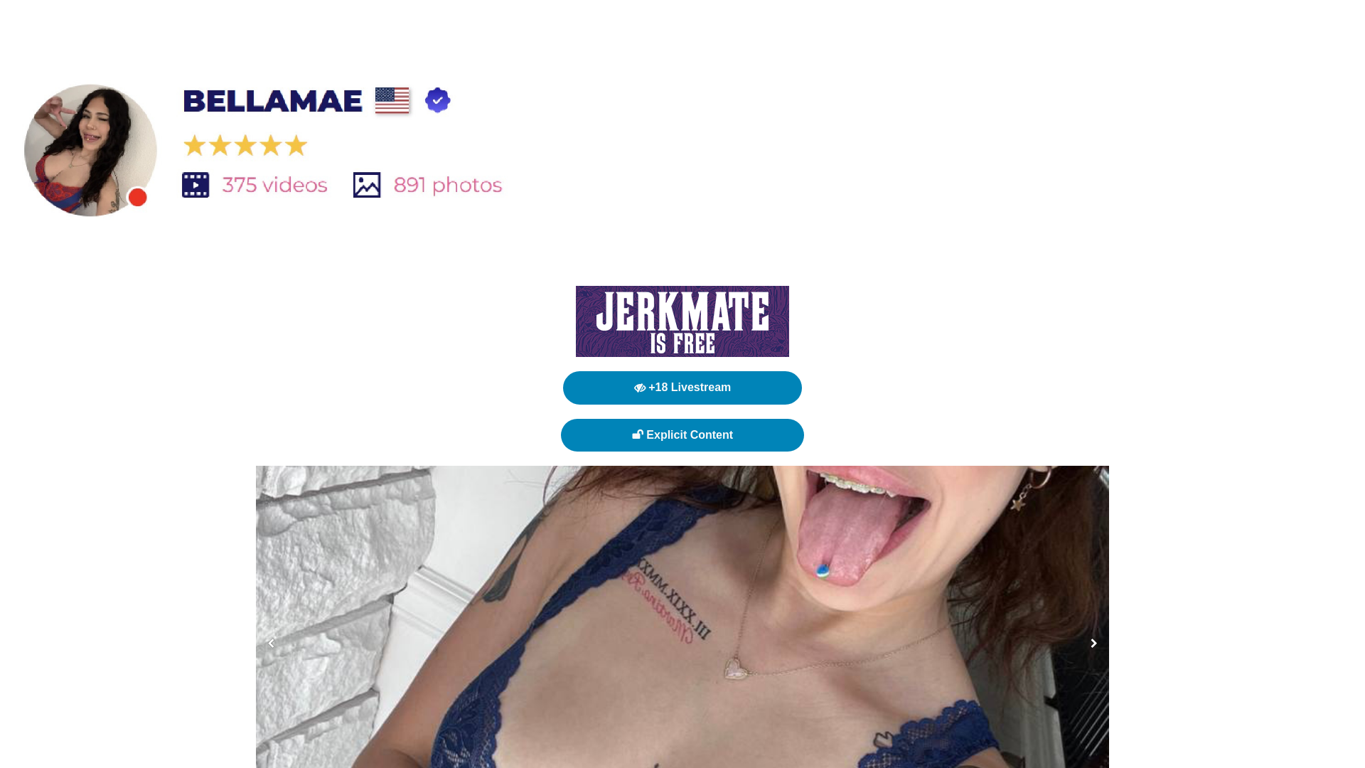 website screenshot of https://bellamaexo.site/