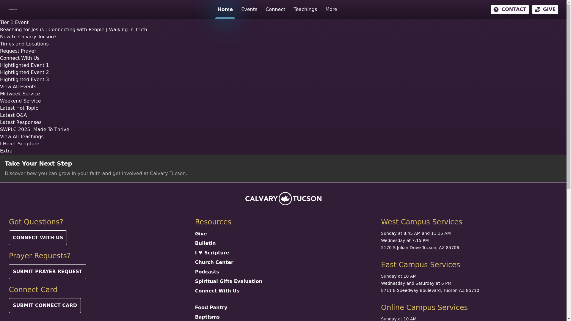 website screenshot of https://calvarytucson-web.pages.dev/