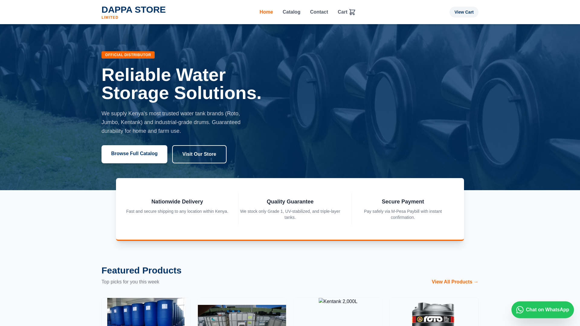 website screenshot of https://wwwdappastore.shop/