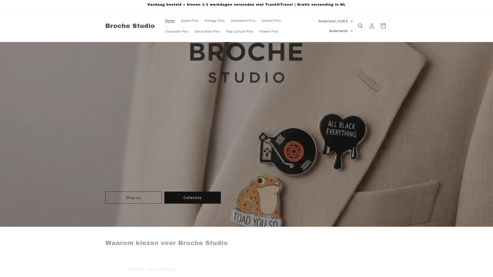 website screenshot of https://brochestudio.com/