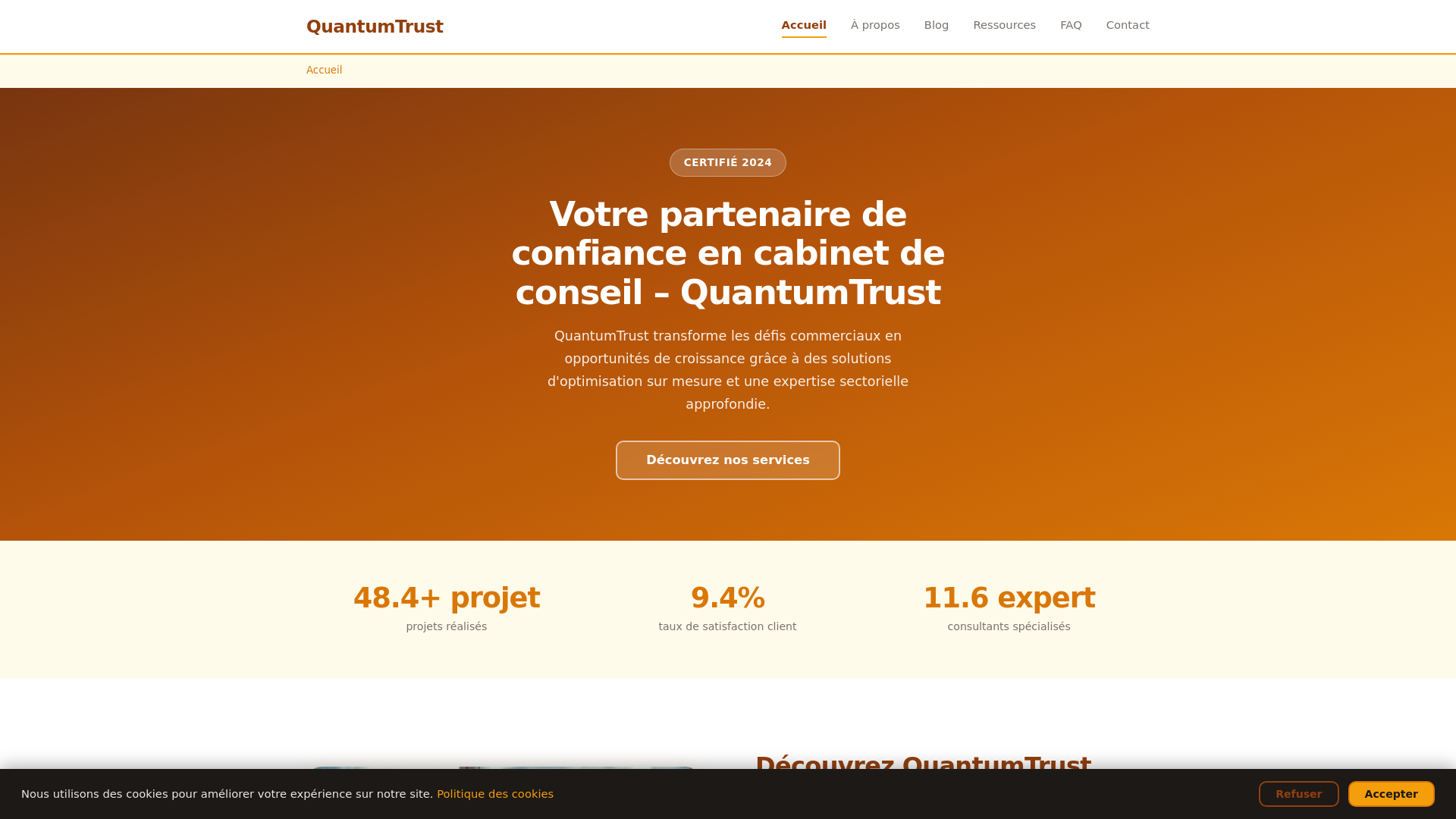 website screenshot of https://quantum-trust.pro/