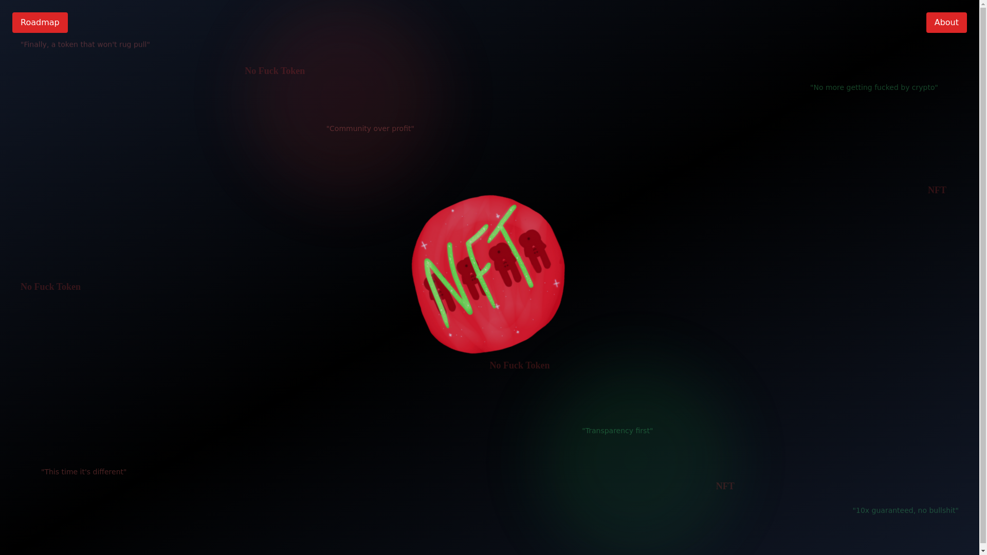 website screenshot of https://nofucktoken.org/