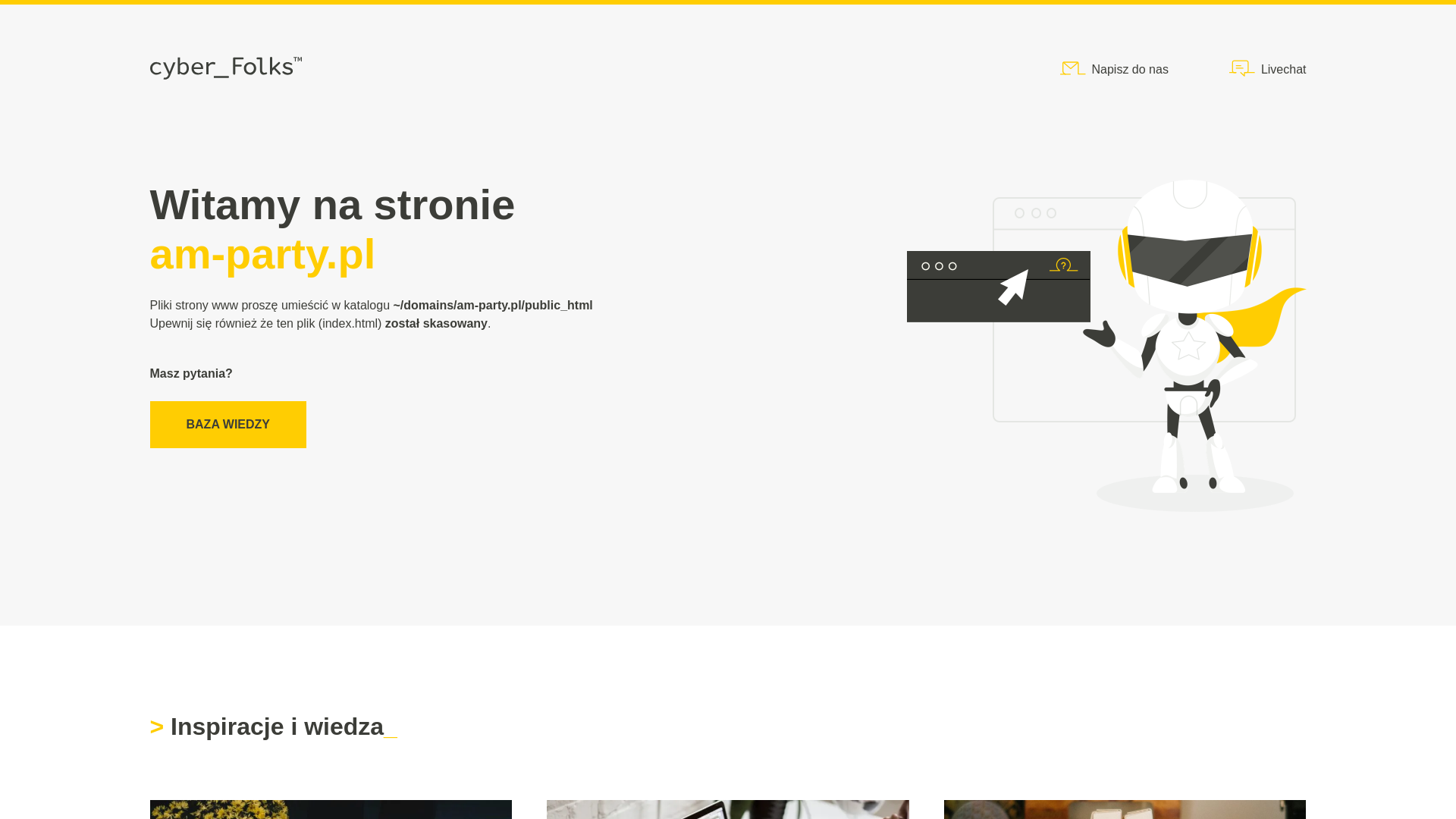 website screenshot of https://am-party.pl/