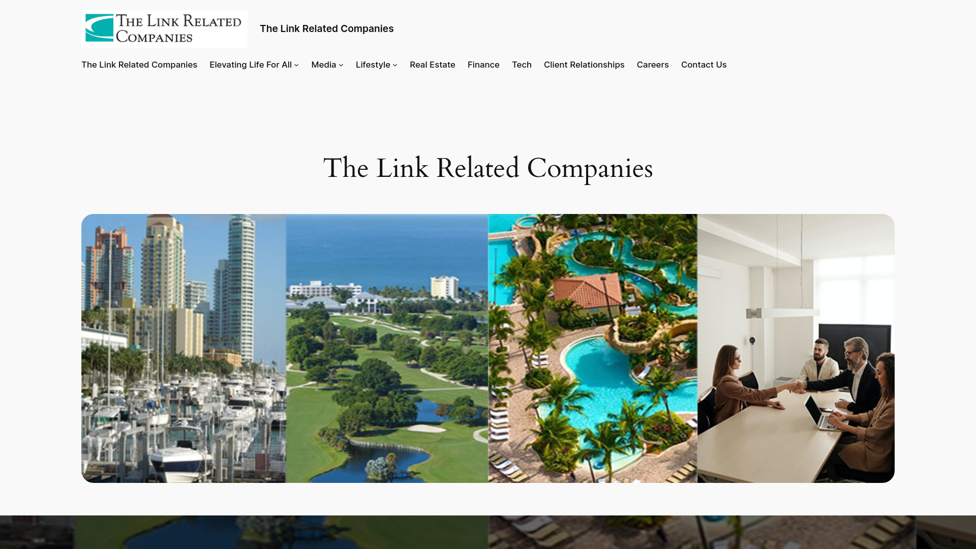 website screenshot of https://linkrelated.cc