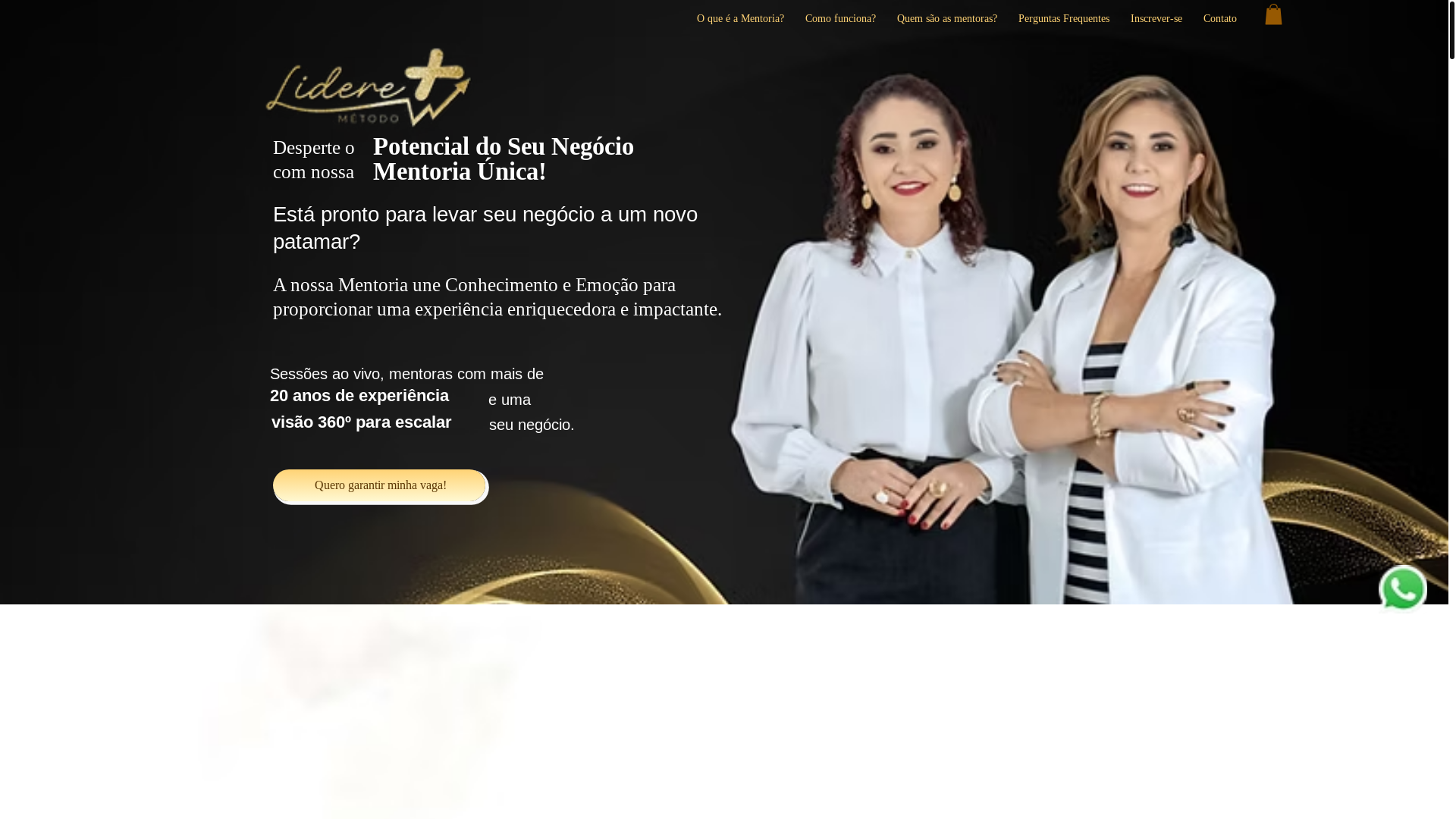 website screenshot of https://metodolideremais.com.br/