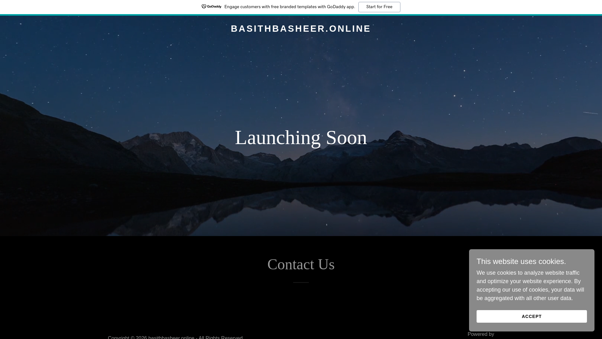 website screenshot of https://basithbasheer.online/