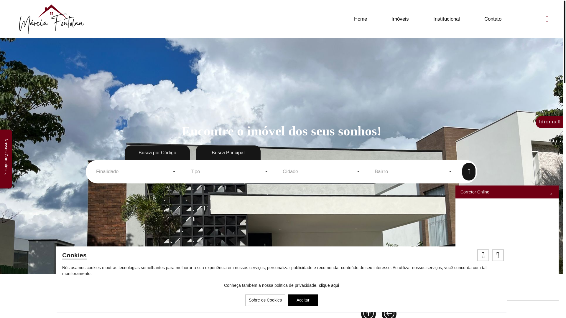 website screenshot of https://fontolanimoveis.com.br/