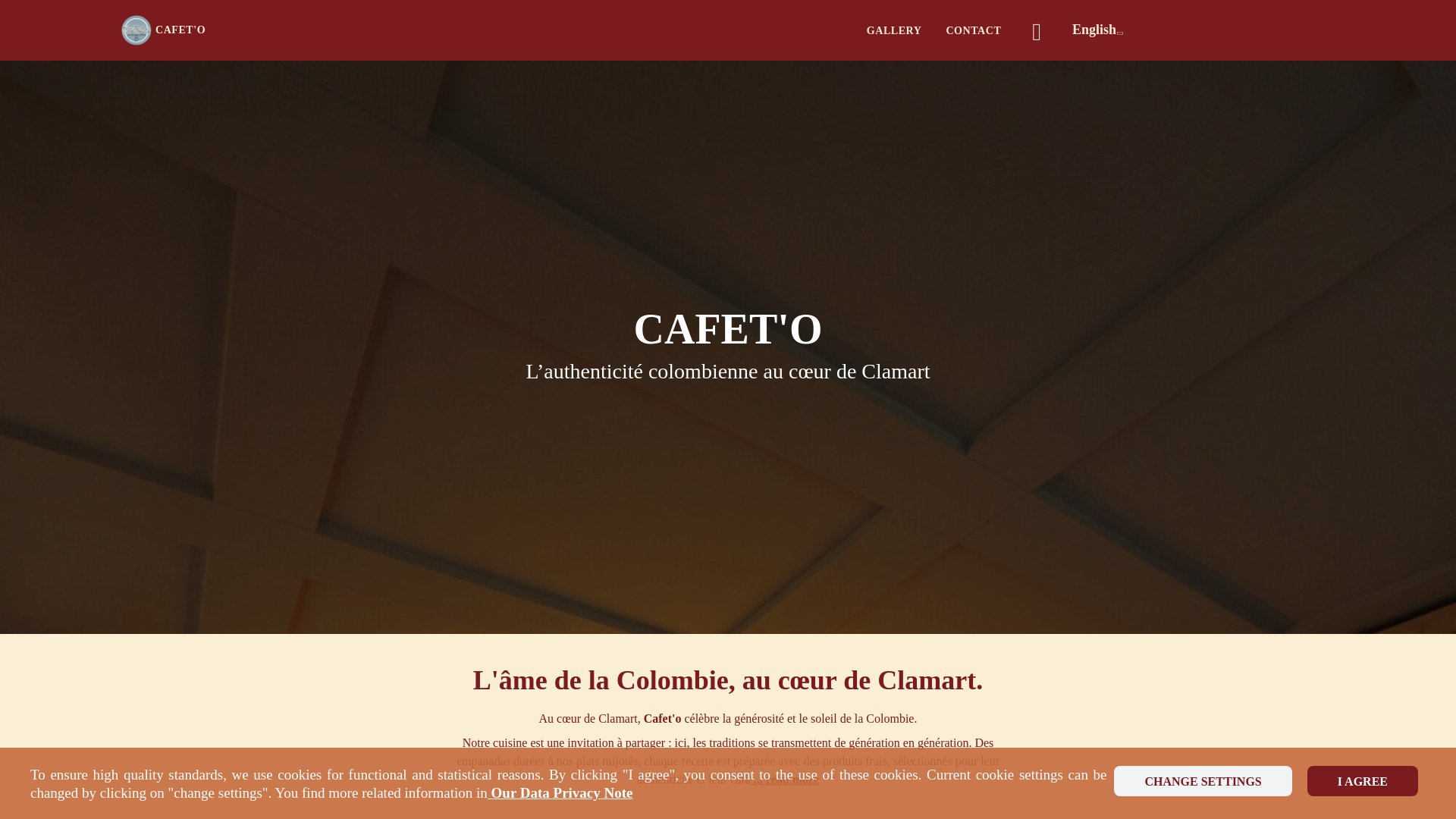 website screenshot of https://cafetoclamart.com/