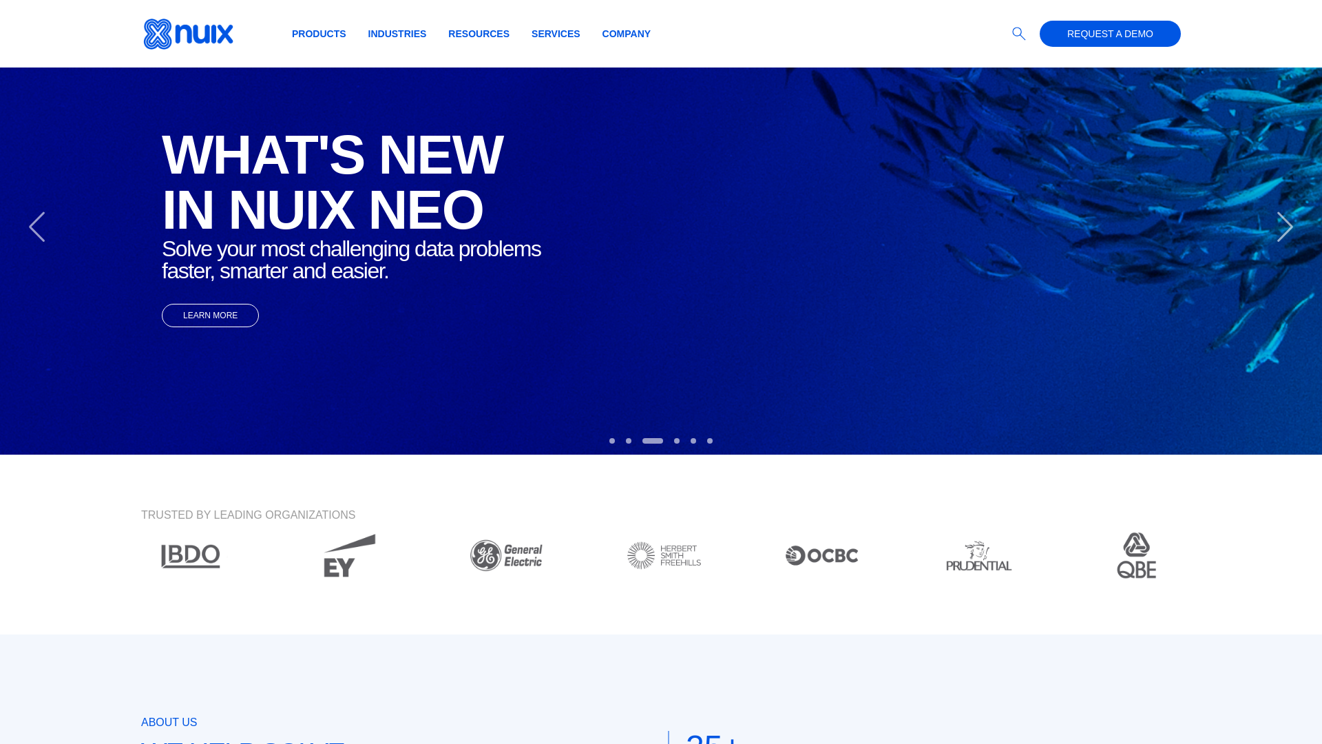 website screenshot of https://nuixbanking.com/