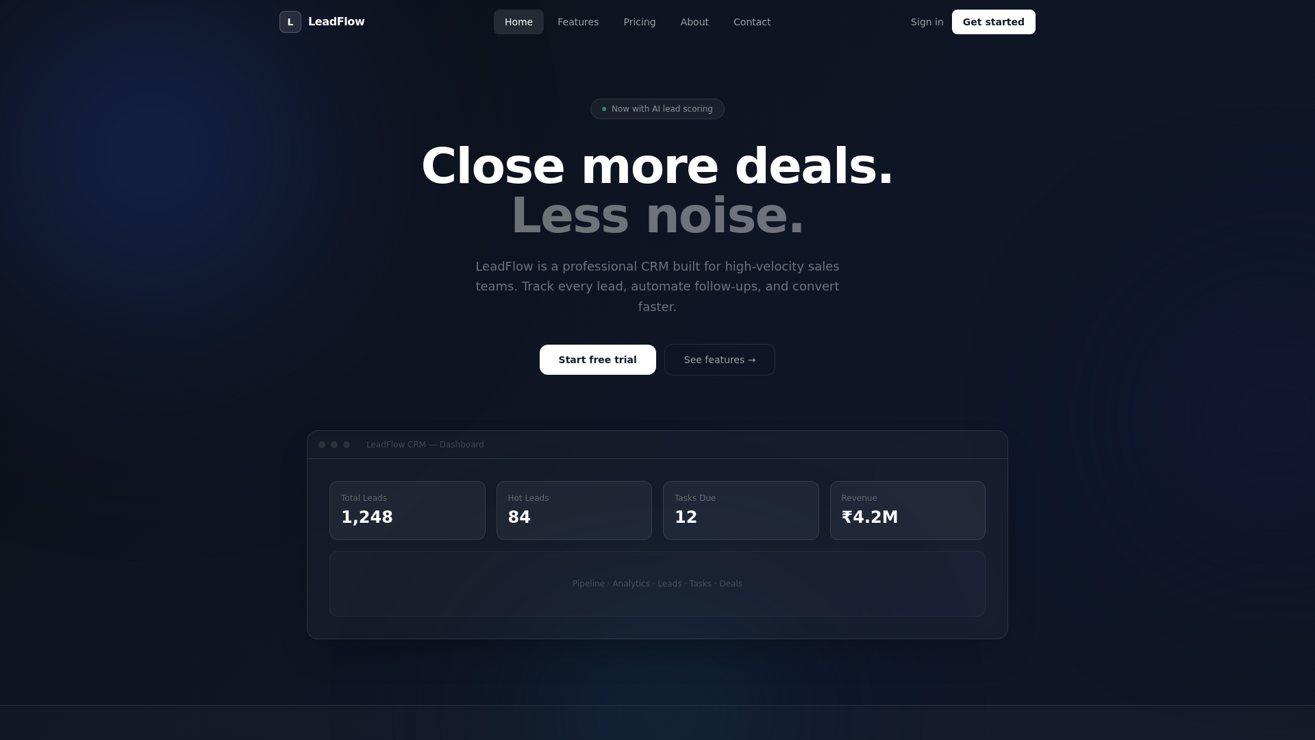 website screenshot of https://novaraleads.com/