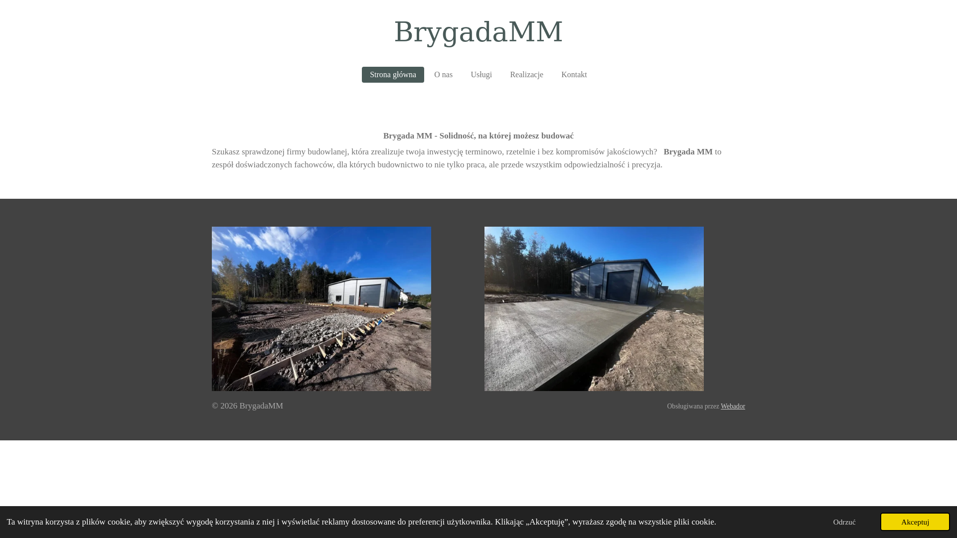 website screenshot of https://brygadamm.pl/