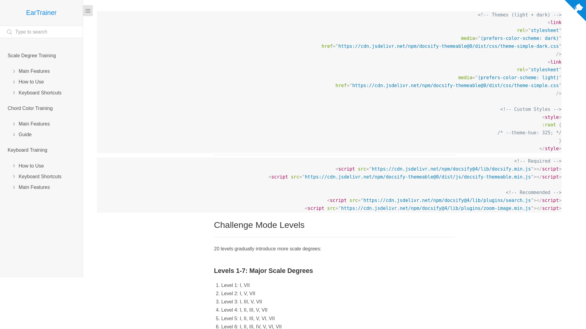 website screenshot of https://eartrainer-docs.pages.dev/
