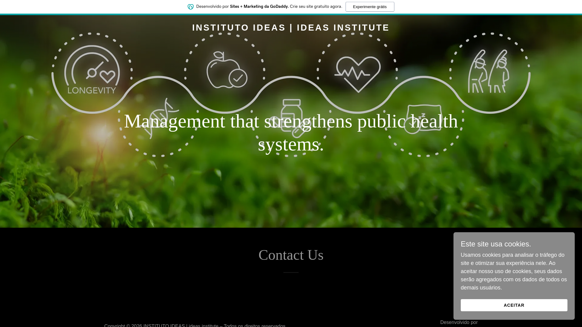 website screenshot of https://iamideas.org/