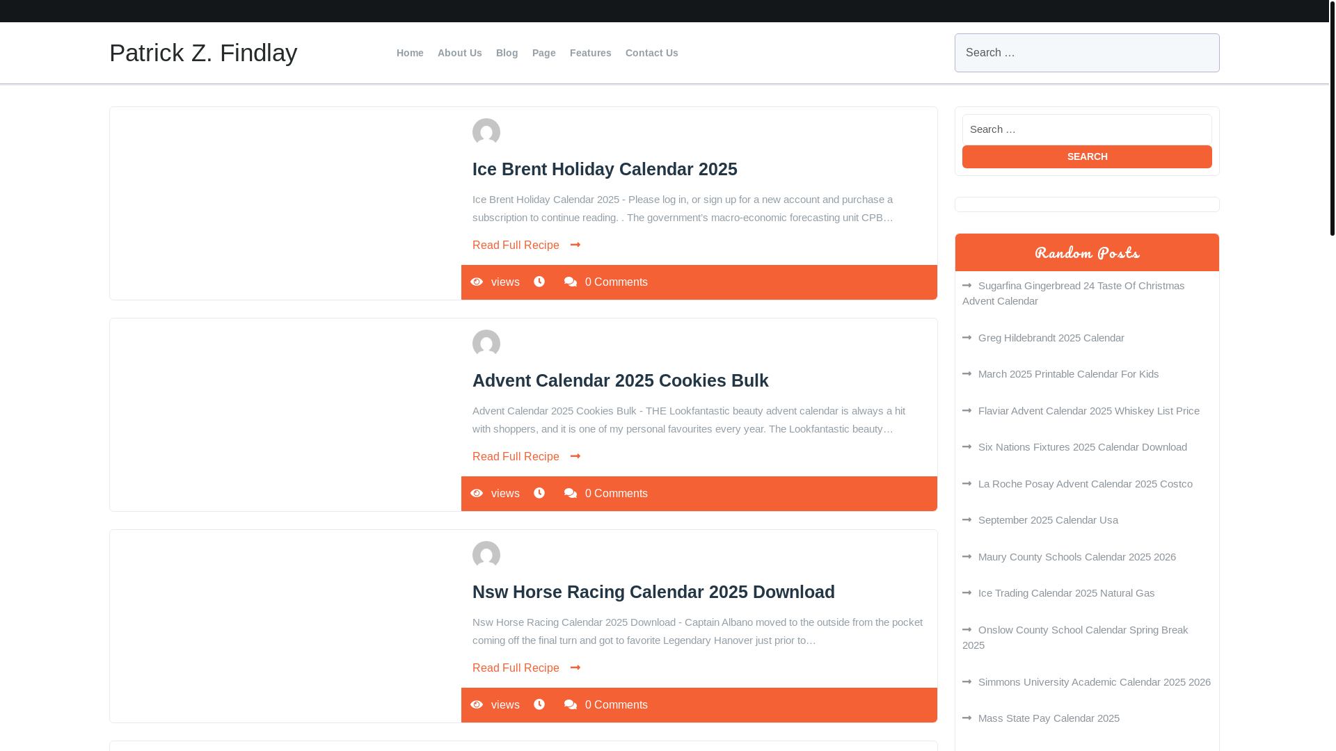 website screenshot of https://patrickzfindlay.pages.dev/