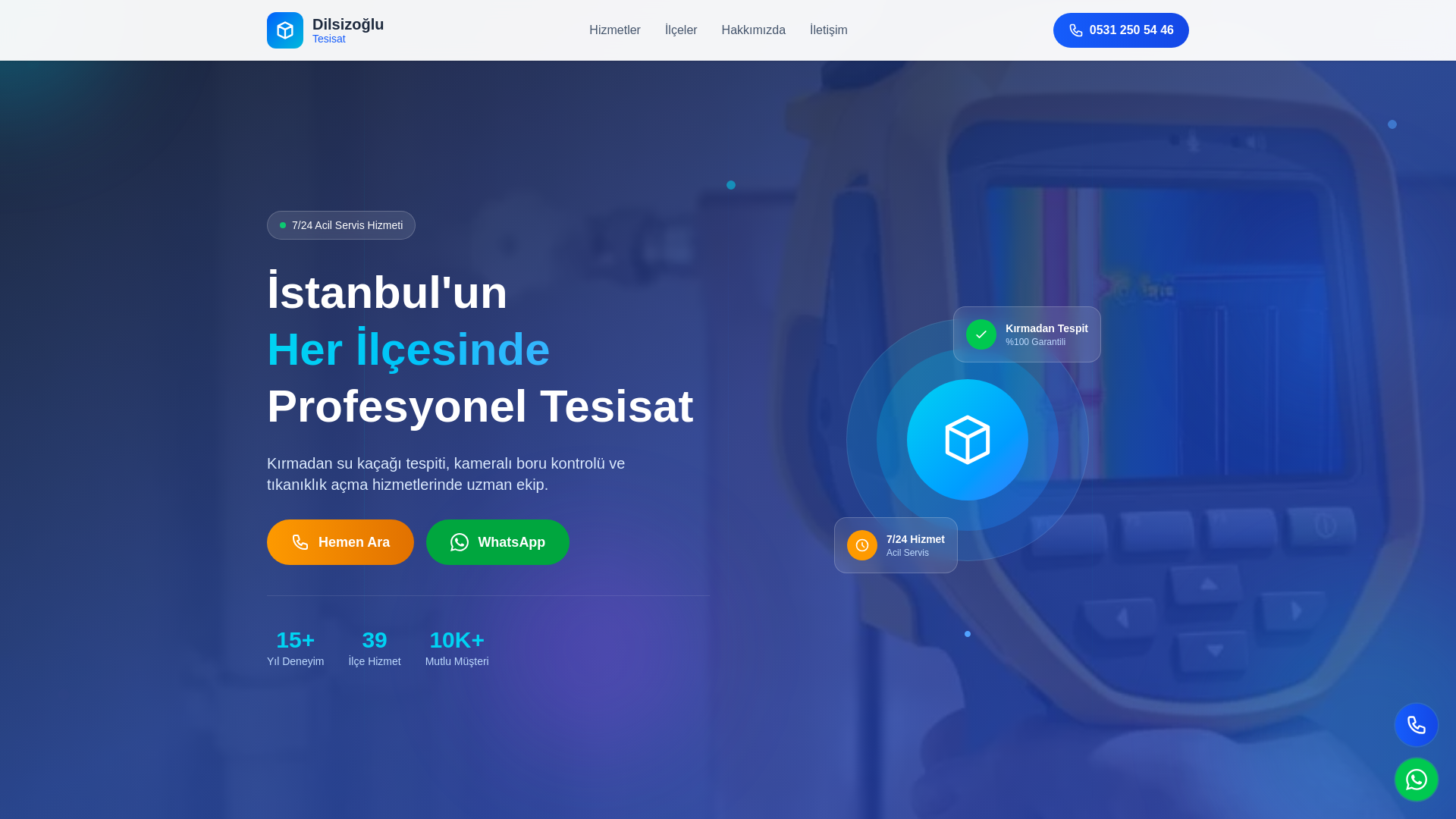 website screenshot of https://dilsizoglutesisat.com.tr