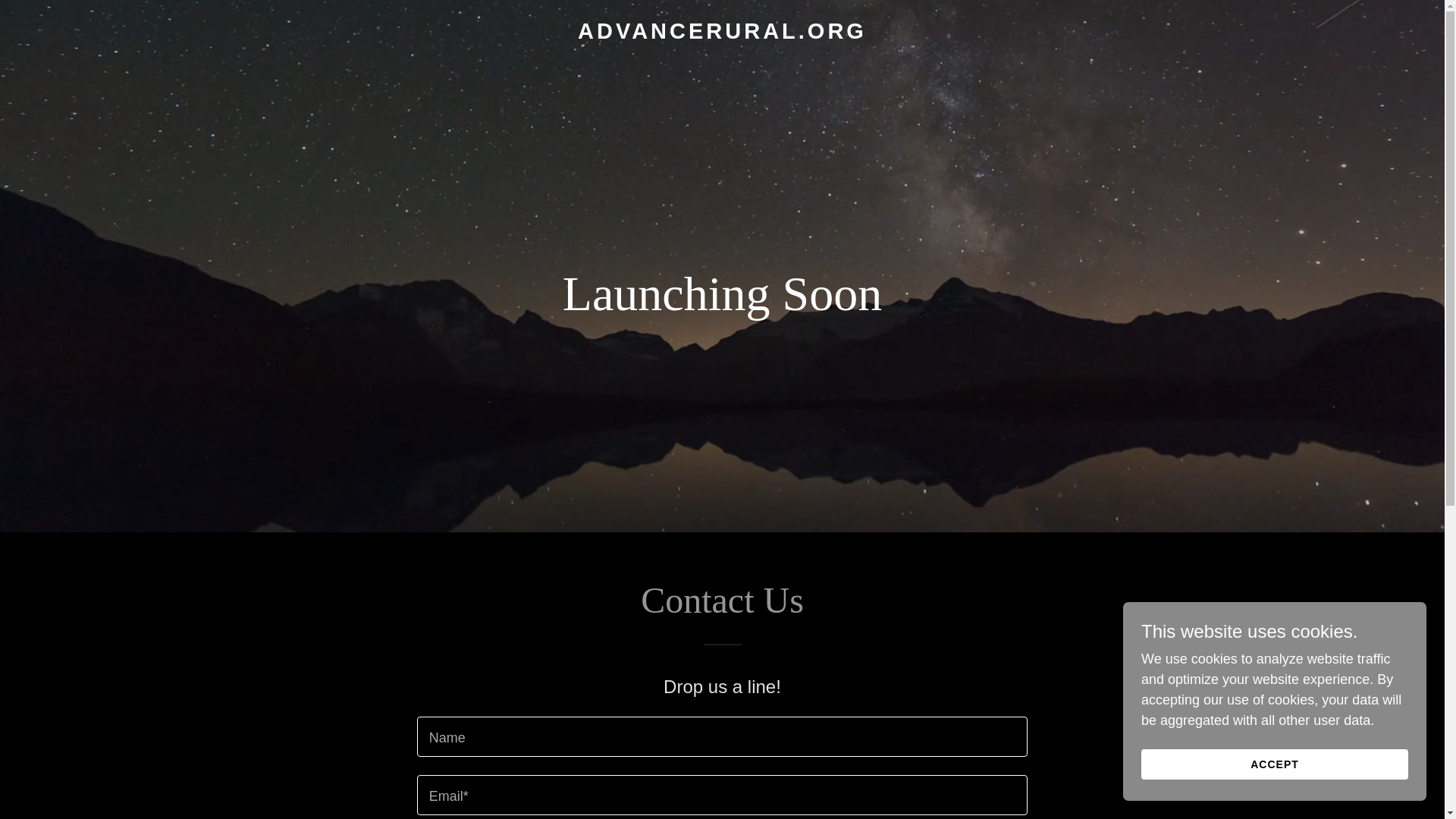 website screenshot of https://advancerural.org/