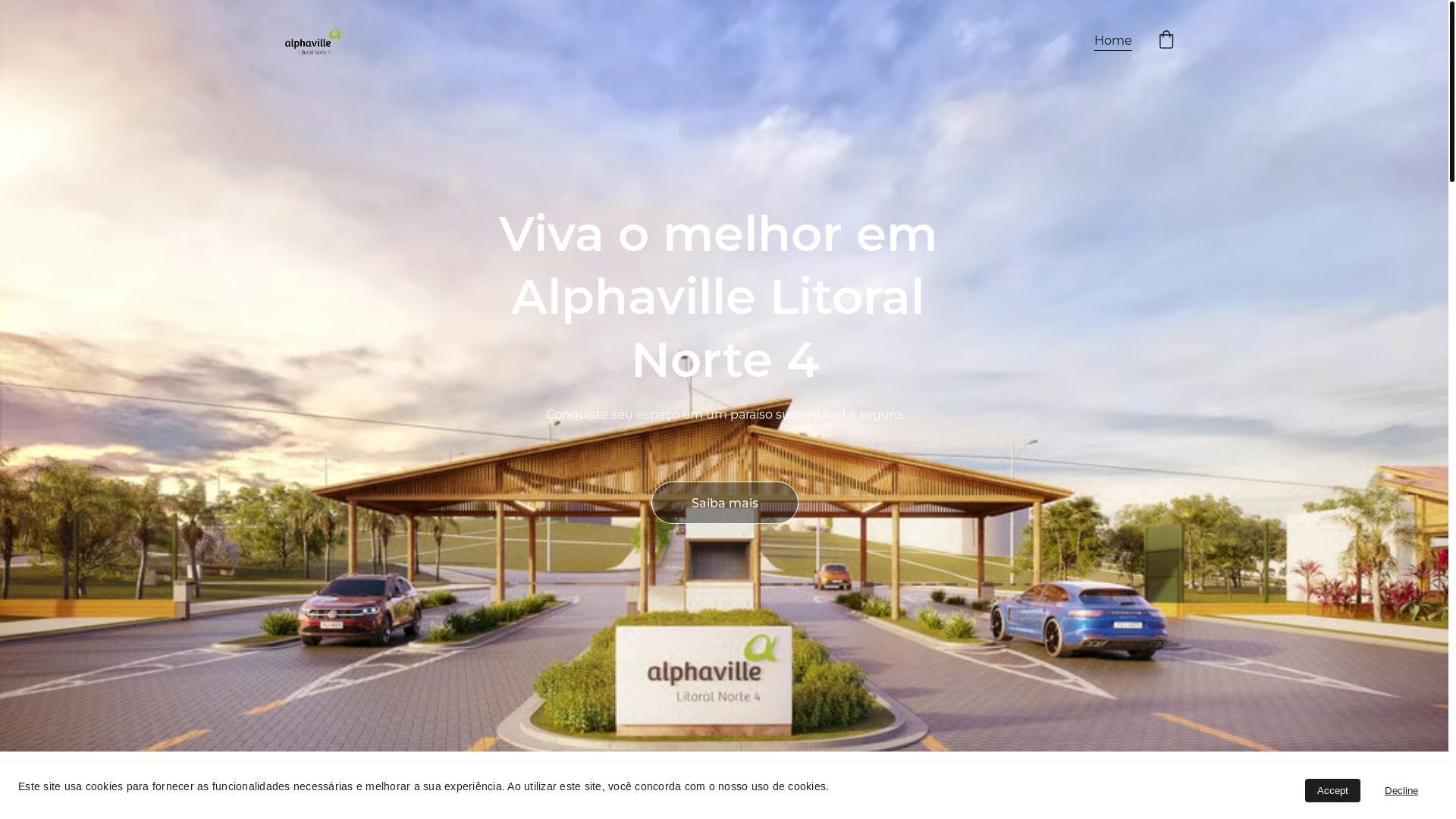 website screenshot of https://alphavillelitoralnorte4.com.br/