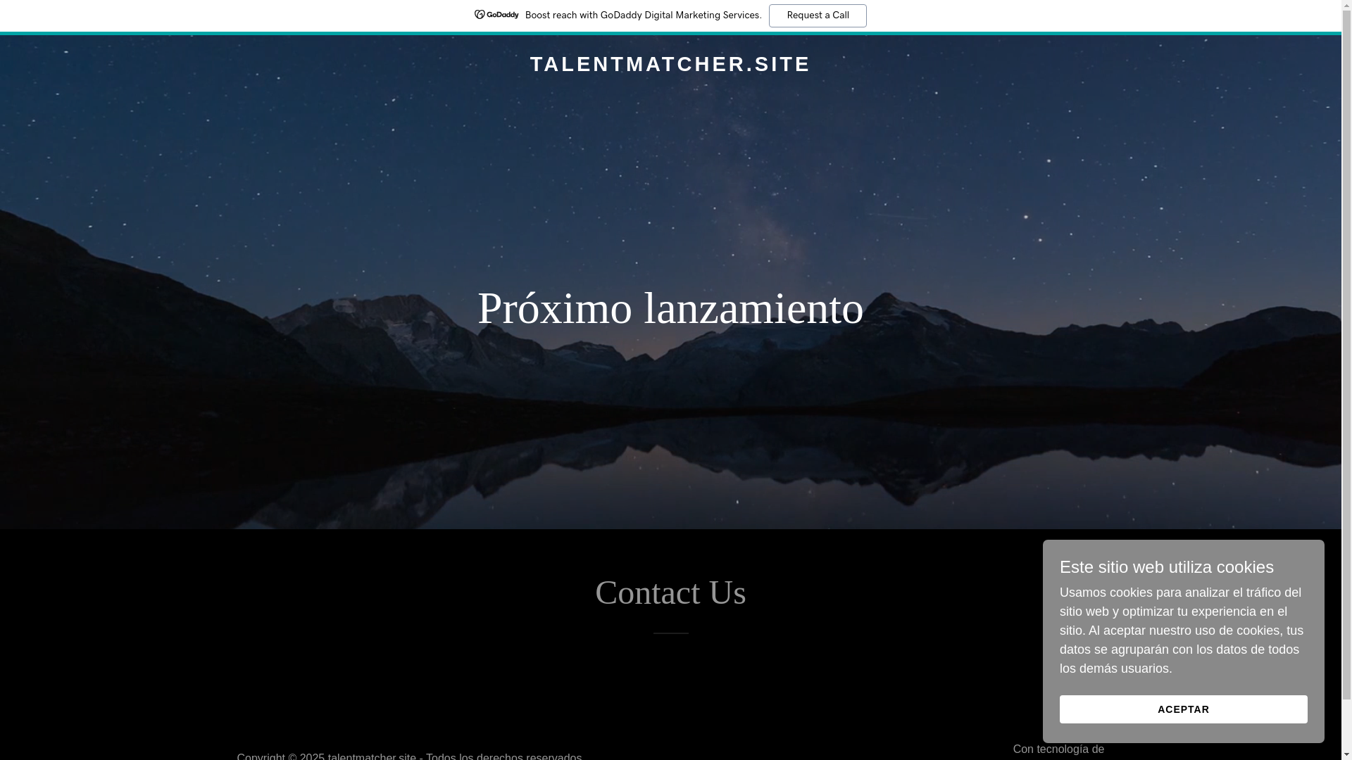 website screenshot of https://talentmatcher.site/