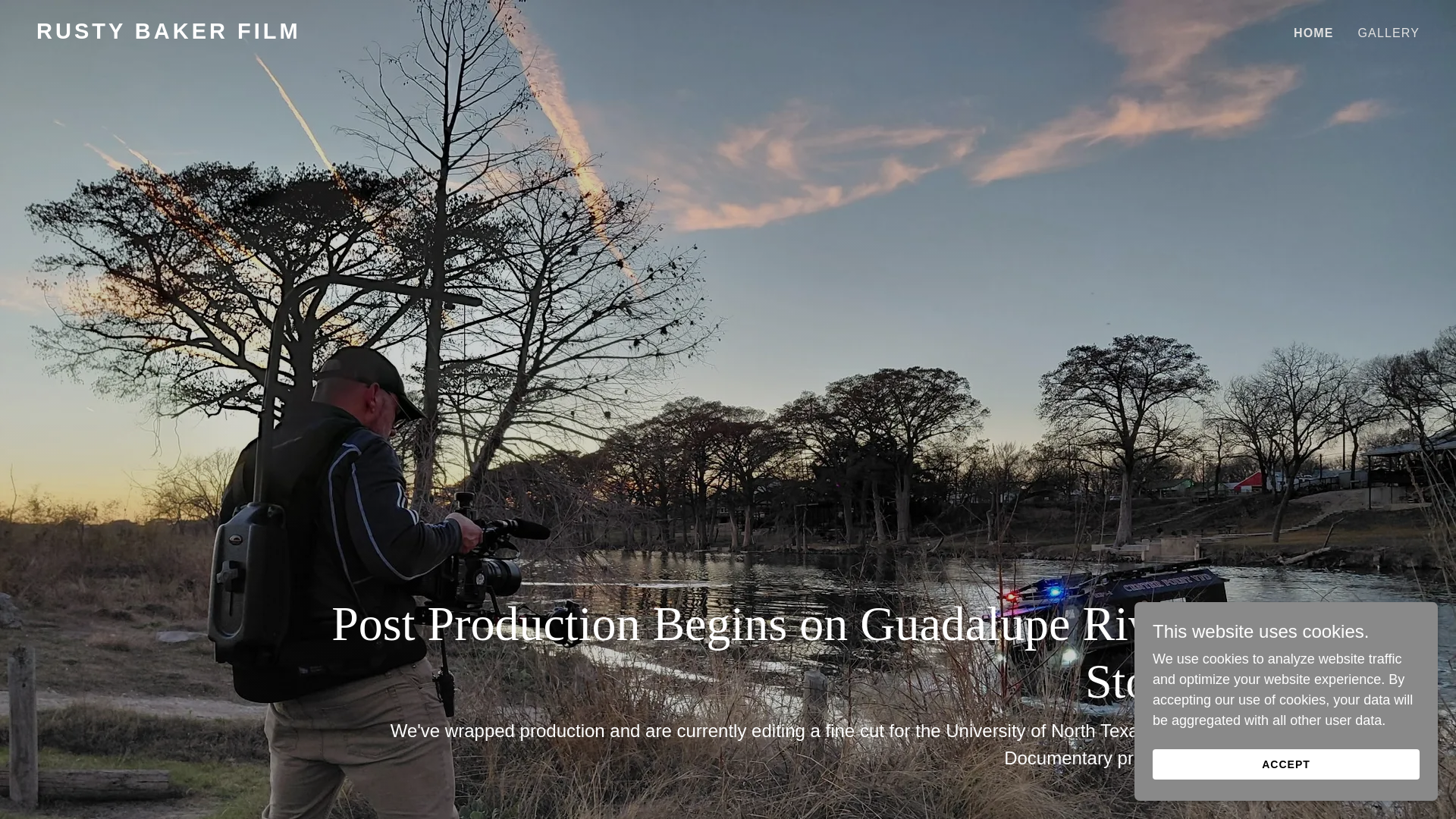 website screenshot of https://rustybakerfilm.com