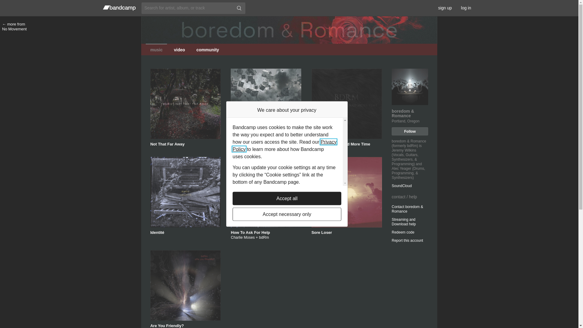 website screenshot of https://boredom-and-romance.com/