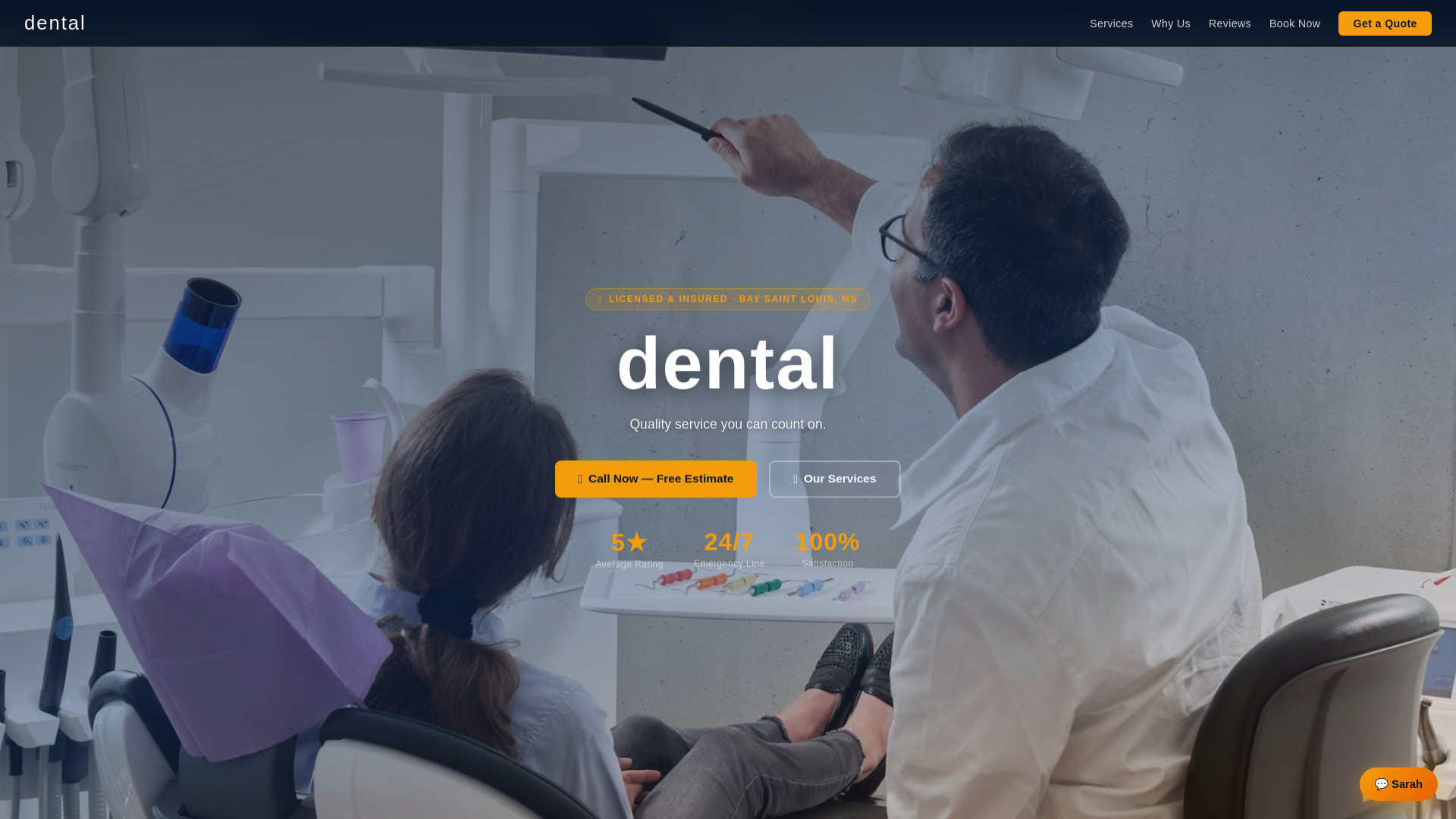 website screenshot of https://turnkeyai-dental.pages.dev/