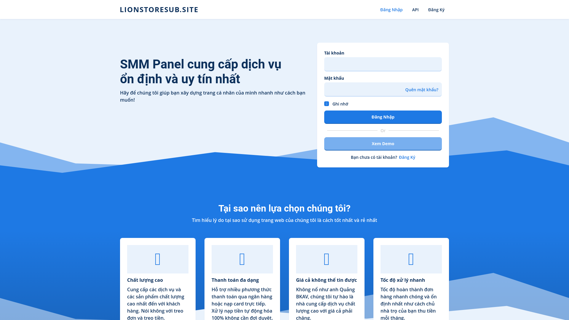 website screenshot of https://lionstoresub.site