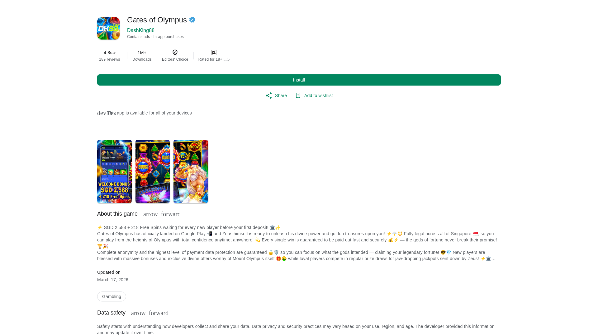 website screenshot of https://olymp-sg.asia/